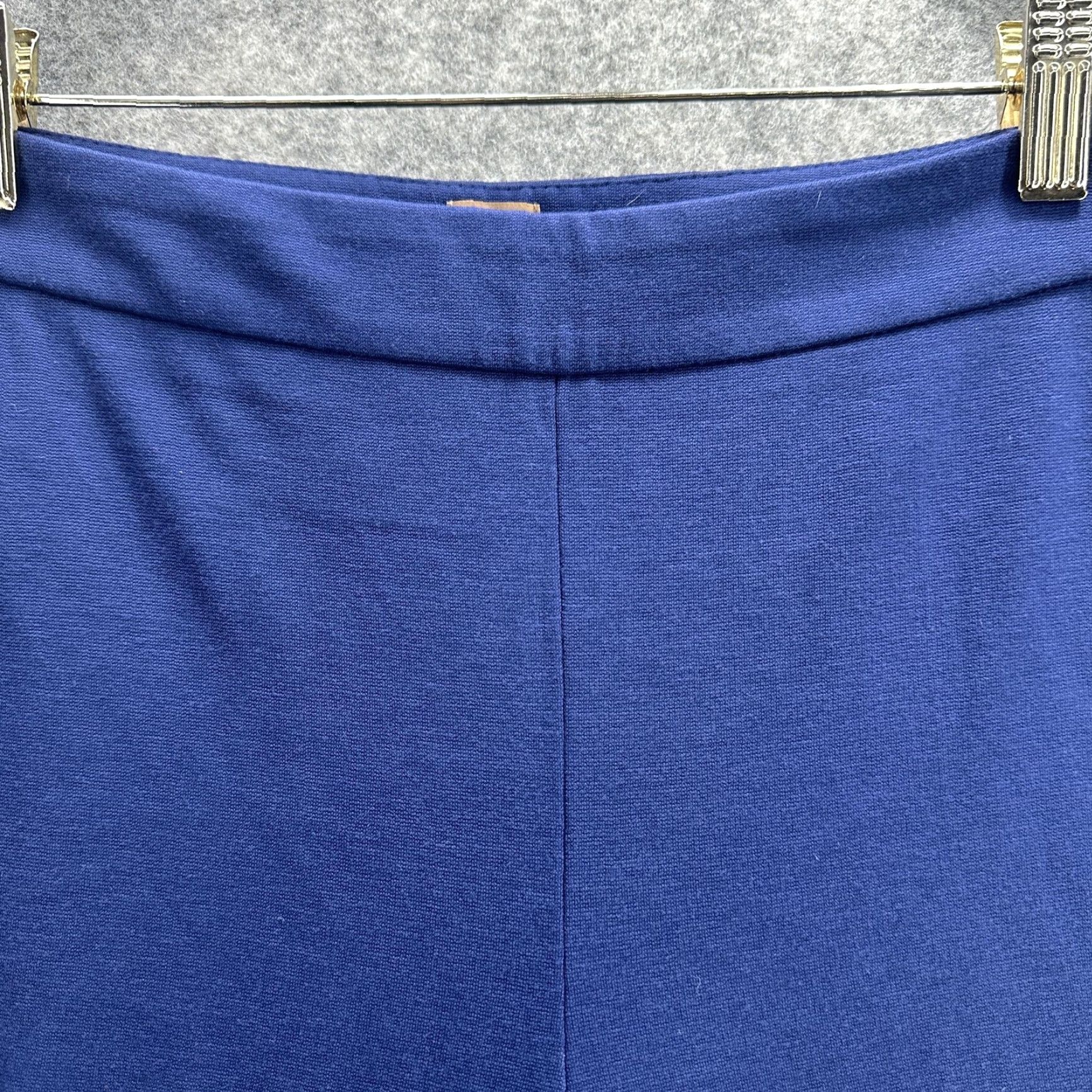 Vintage VINTAGE Boss Women's Pants Medium Blue Straight Leg High Rise Side Zip Dress Trousers Size 32" / US 10 / IT 46 - 6 Thumbnail