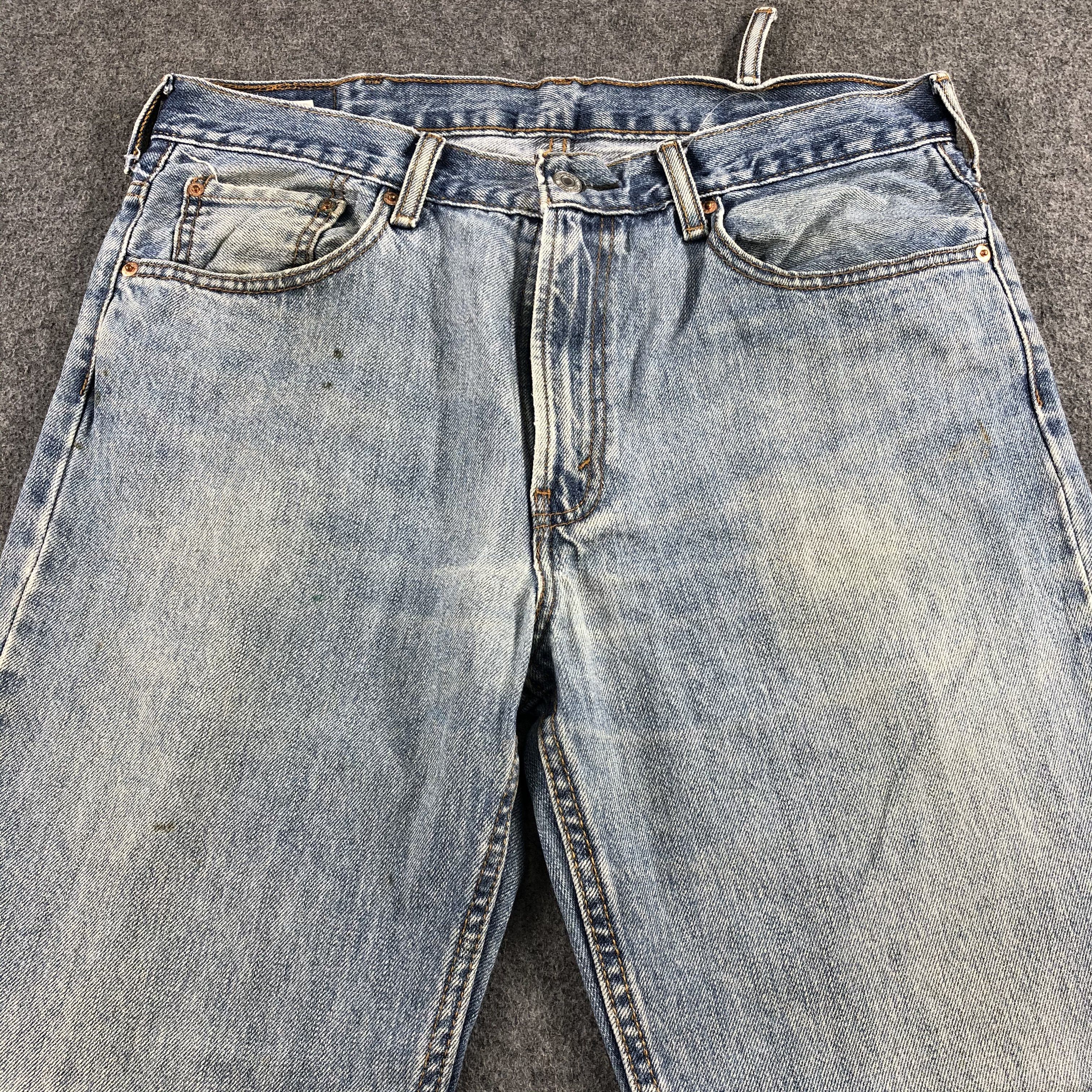 Levi's Vintage Blue Wash Levis 516 Jeans-J1666 Size US 35 - 3 Thumbnail