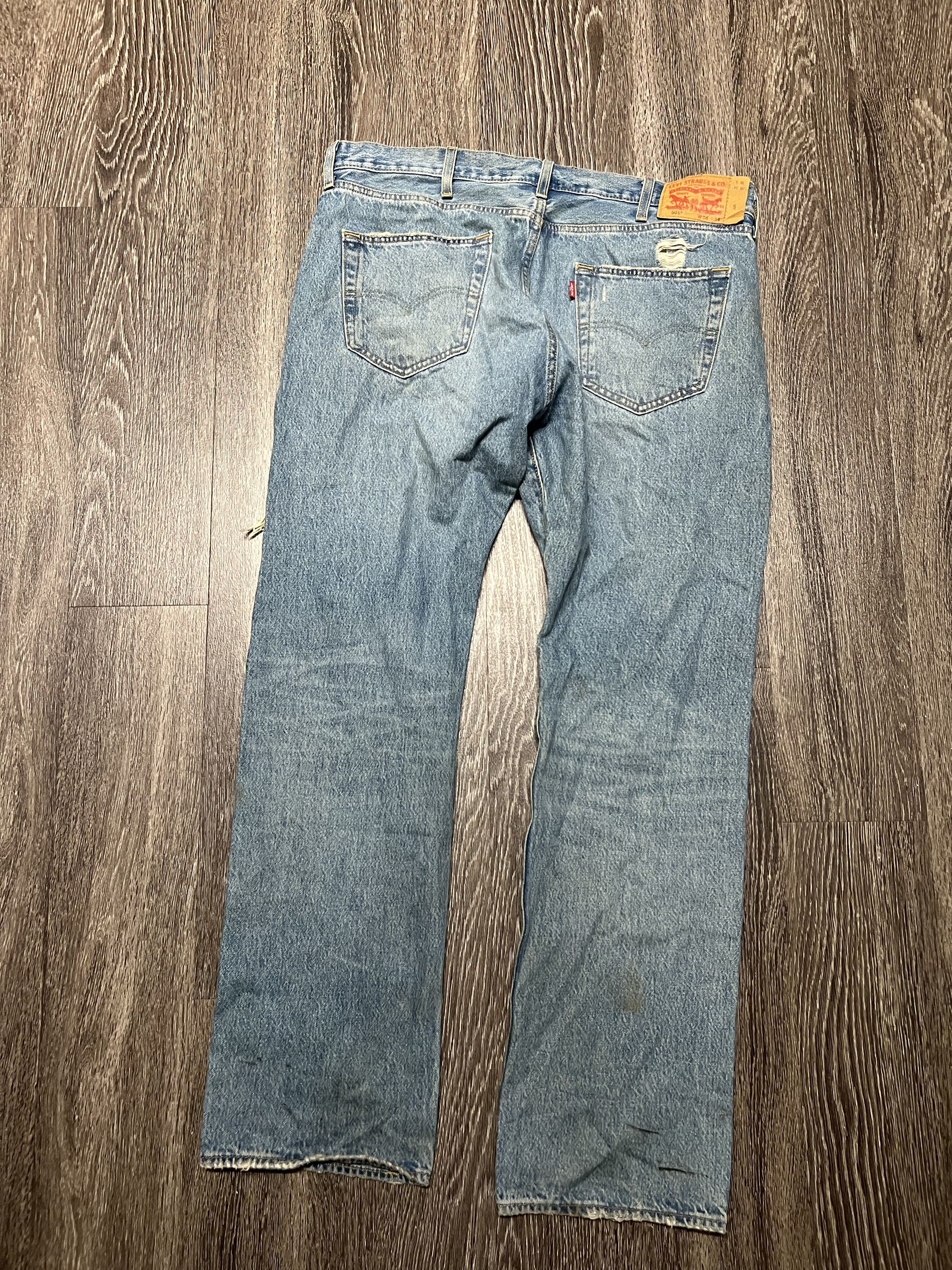 Levi's Levi distressed denim Size US 38 / EU 54 - 2 Thumbnail