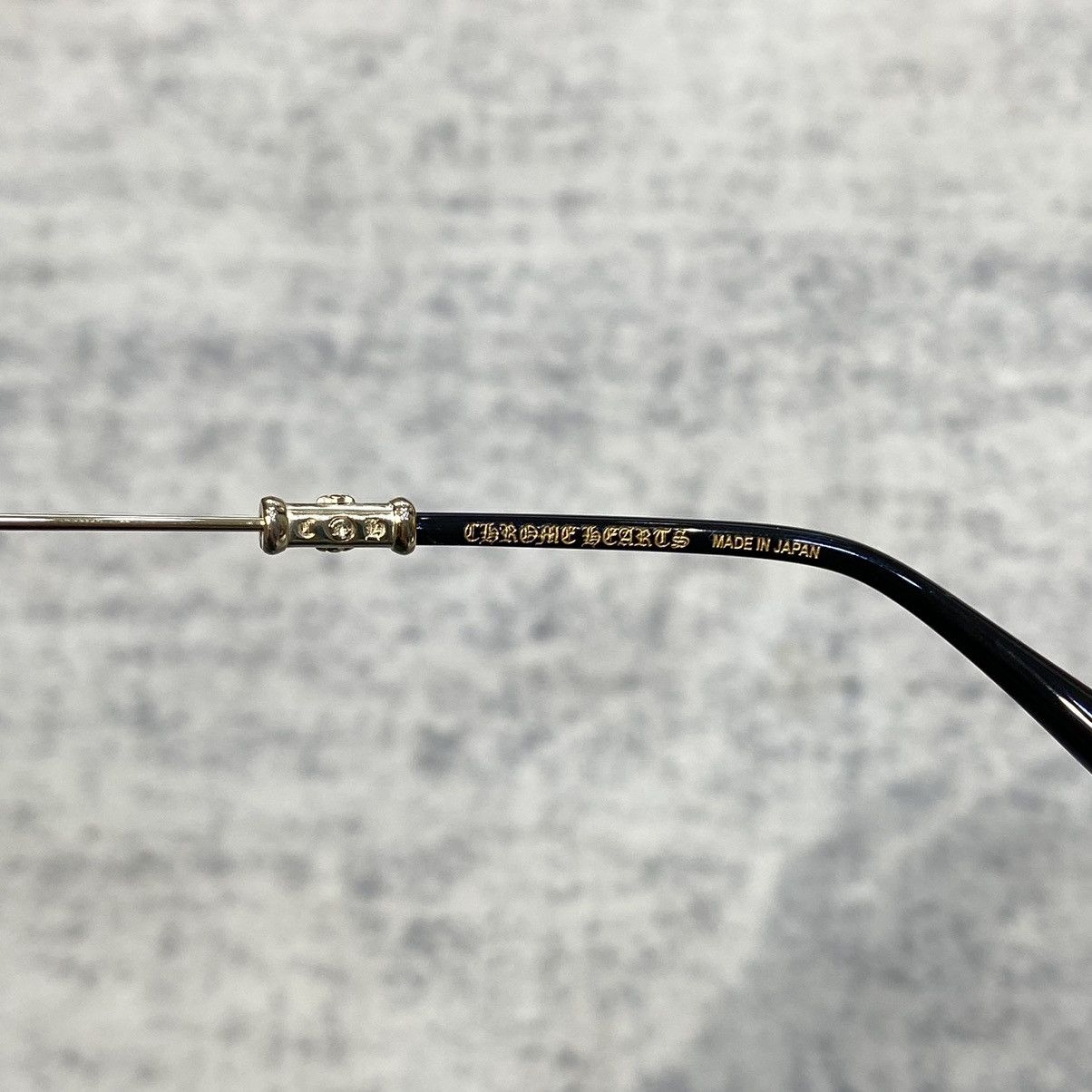 Chrome Hearts CHROME HEARTS BUBBA MATTE BLACK/GOLD PLATED-PLASTIC Size ONE SIZE - 10 Thumbnail