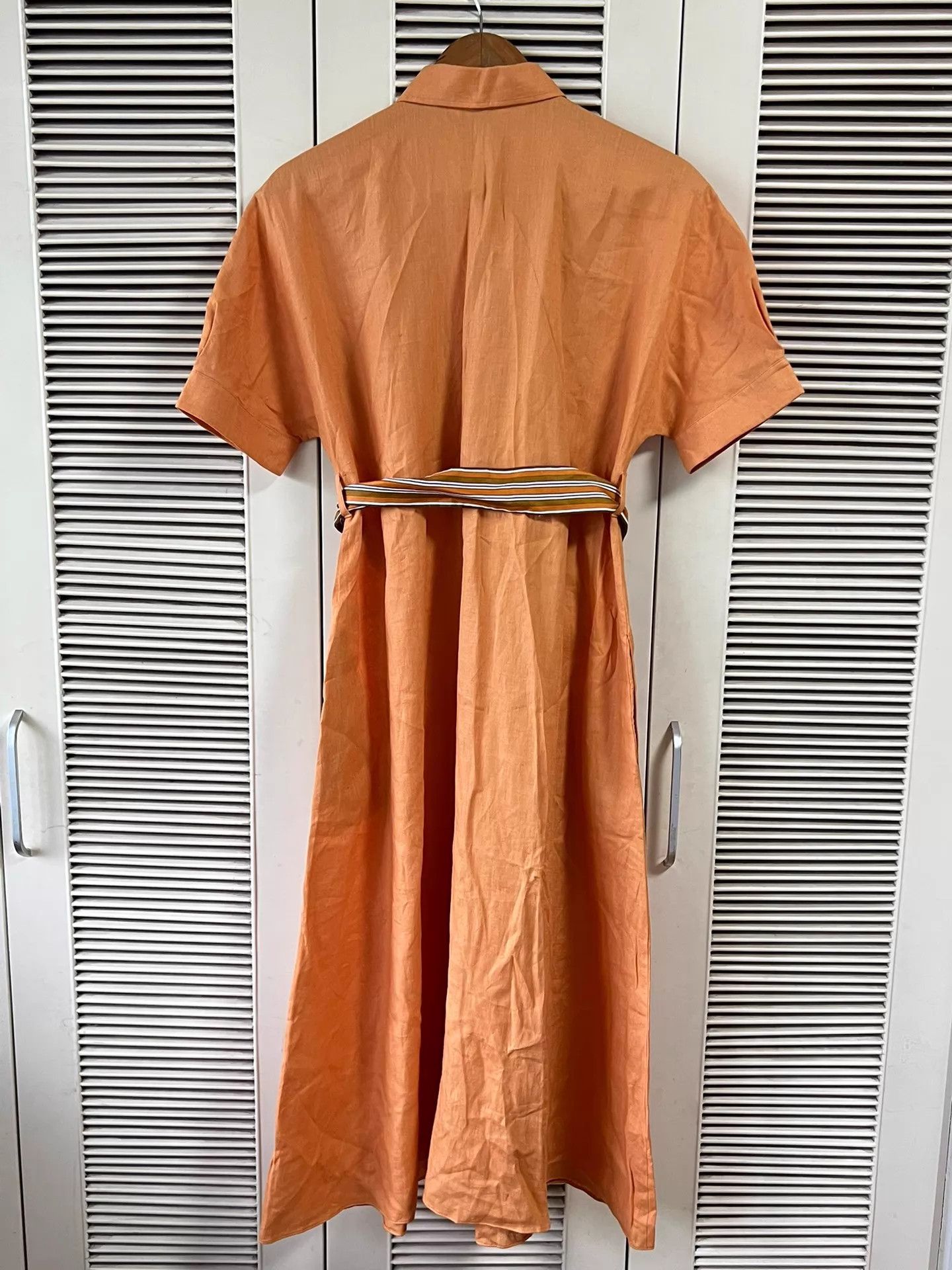 Loro Piana Loro Piana Linen Long Dress 38, Collar, Matching Belt Size XS / US 0-2 / IT 36-38 - 2 Thumbnail