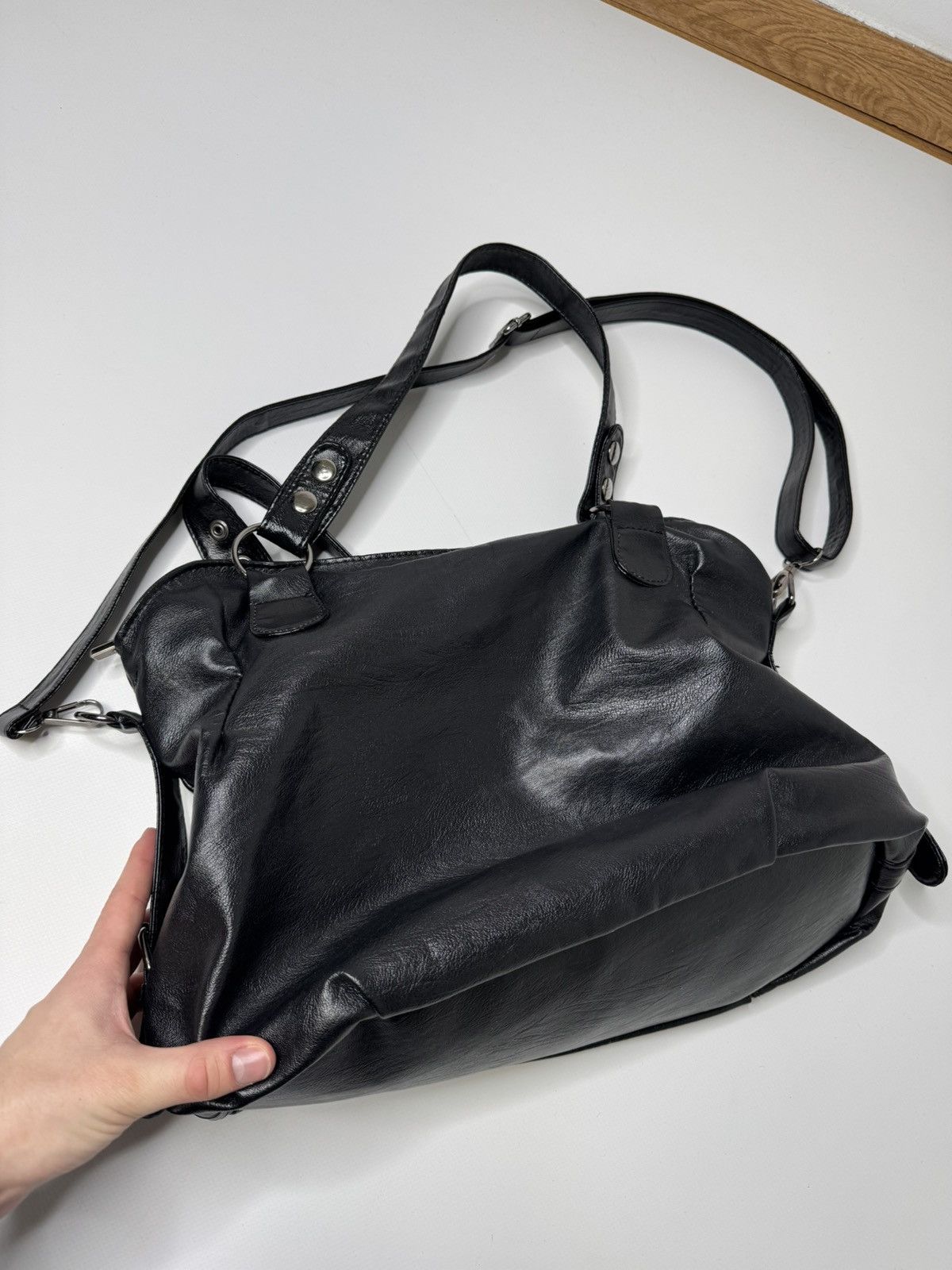 Vintage Vintage black shoulder bag avant garde swag if6was9 lgb y2k Size ONE SIZE - 6 Thumbnail