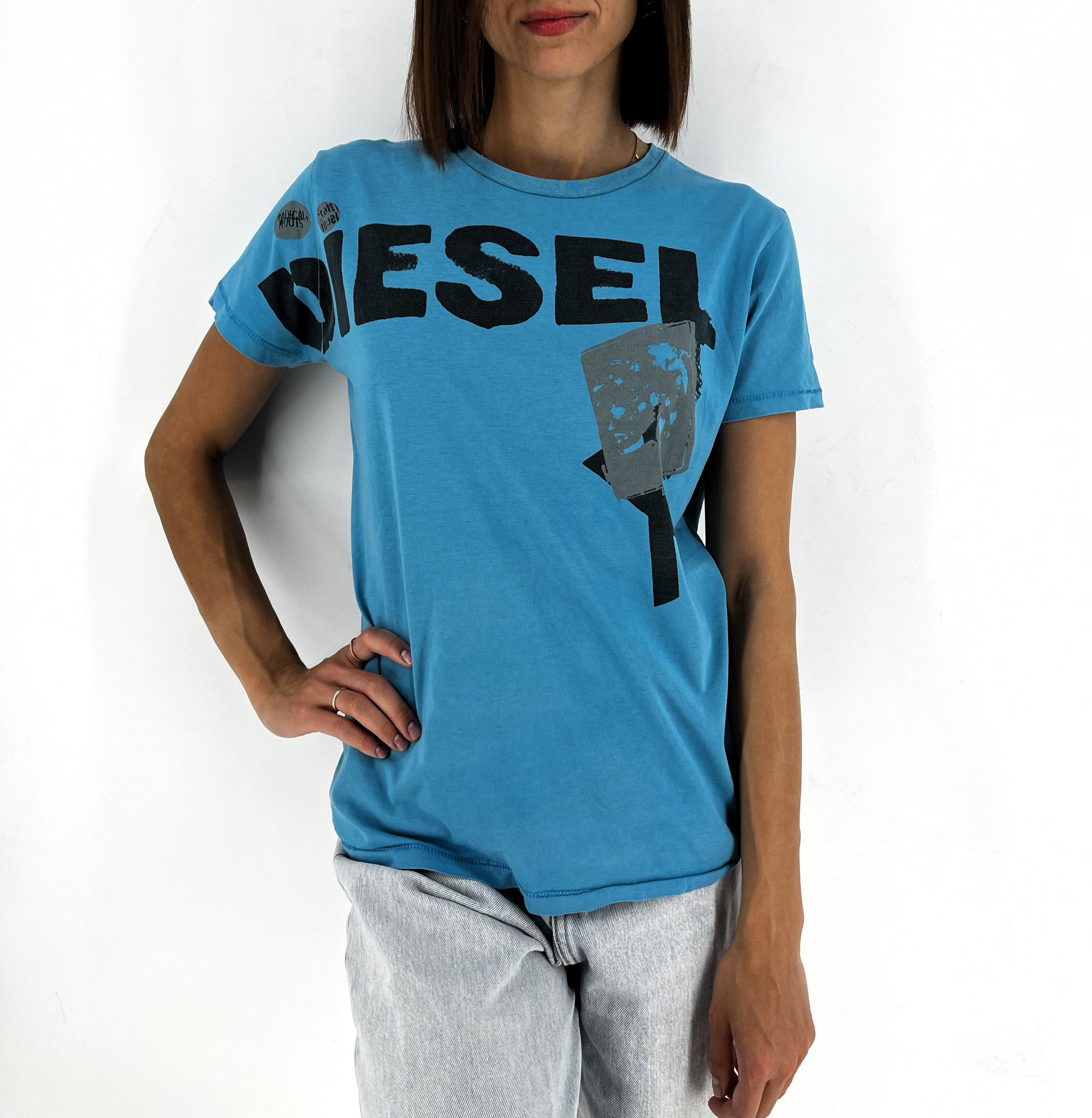Other Vintage Diesel Japanese Y2K Style Tee Casual Streetwear 90s Size M / US 6-8 / IT 42-44 - 8 Thumbnail