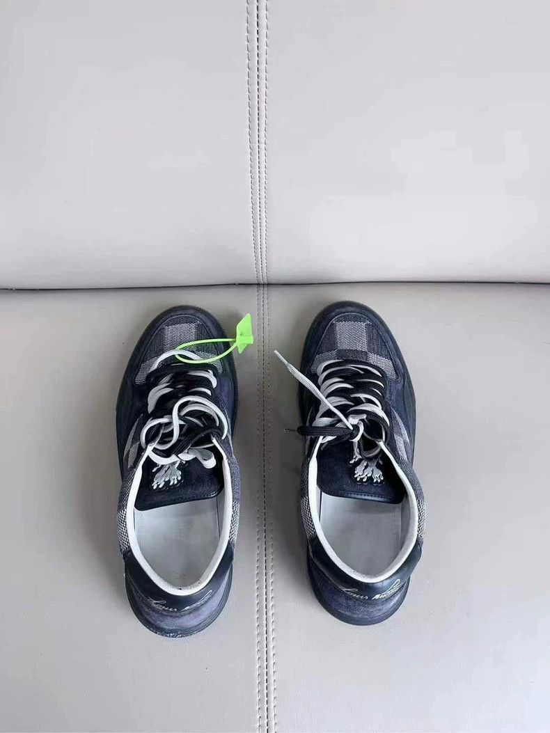 Louis Vuitton Louis Vuitton Ollie Black Gray Sneakers Size 41.5-2506 Size US 9.5 / EU 42-43 - 4 Thumbnail