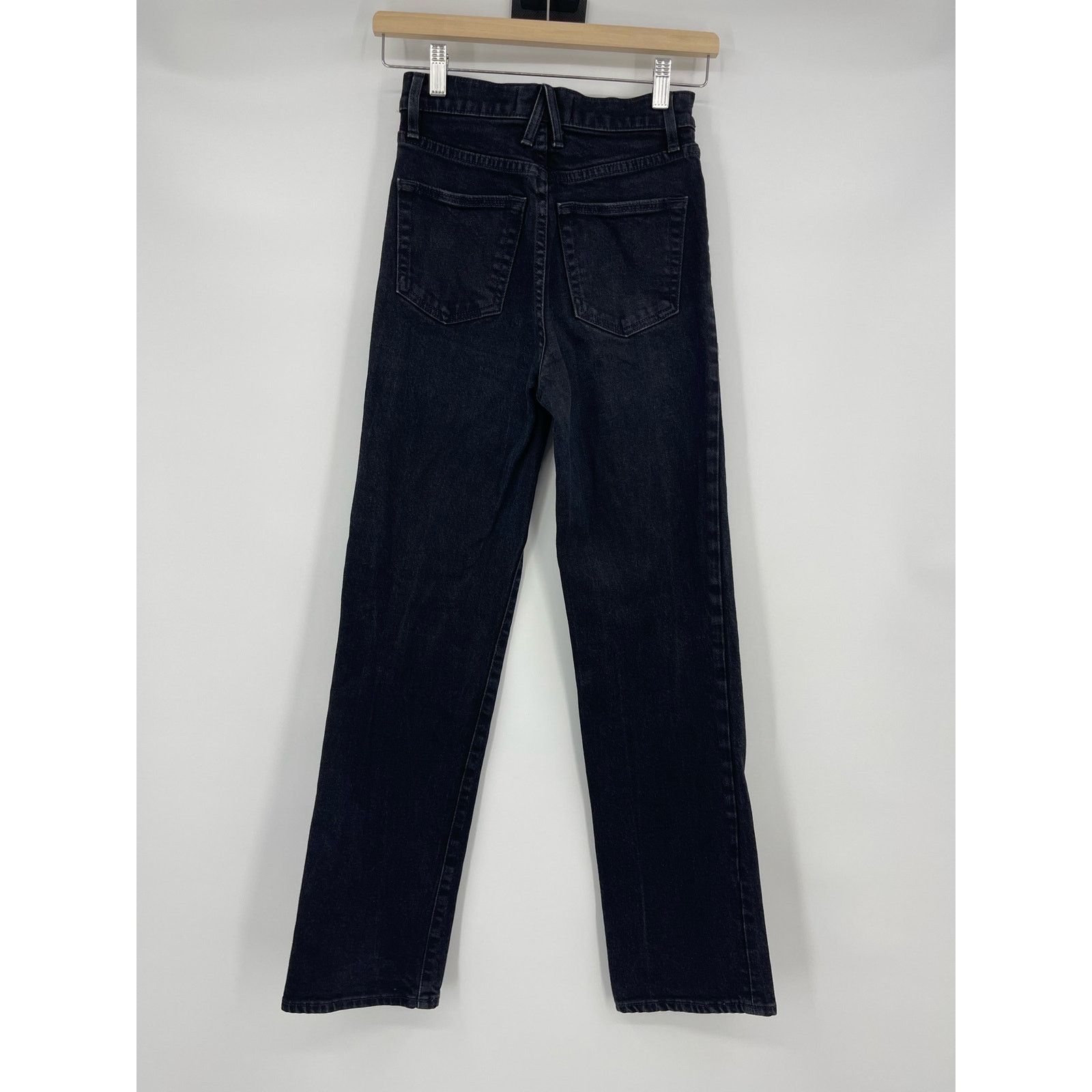 SLVRLAKE SLVRLAKE | London Straight Leg Jeans Jet Black 25 Size 25" / US 0 / IT 36 - 3 Thumbnail