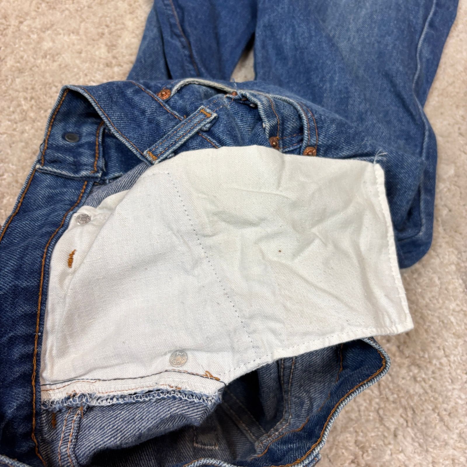 Levi's × Vintage Vintage Levi's 505 Straight Leg Jeans 29x27 Made in USA Size US 29 - 10 Thumbnail