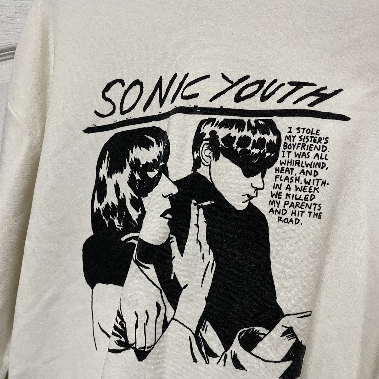 Band Tees × Vintage Vintage Sonic Youth Sweatshirt y2k Punks Misfits Crewneck Size US S / EU 44-46 / 1 - 2 Thumbnail