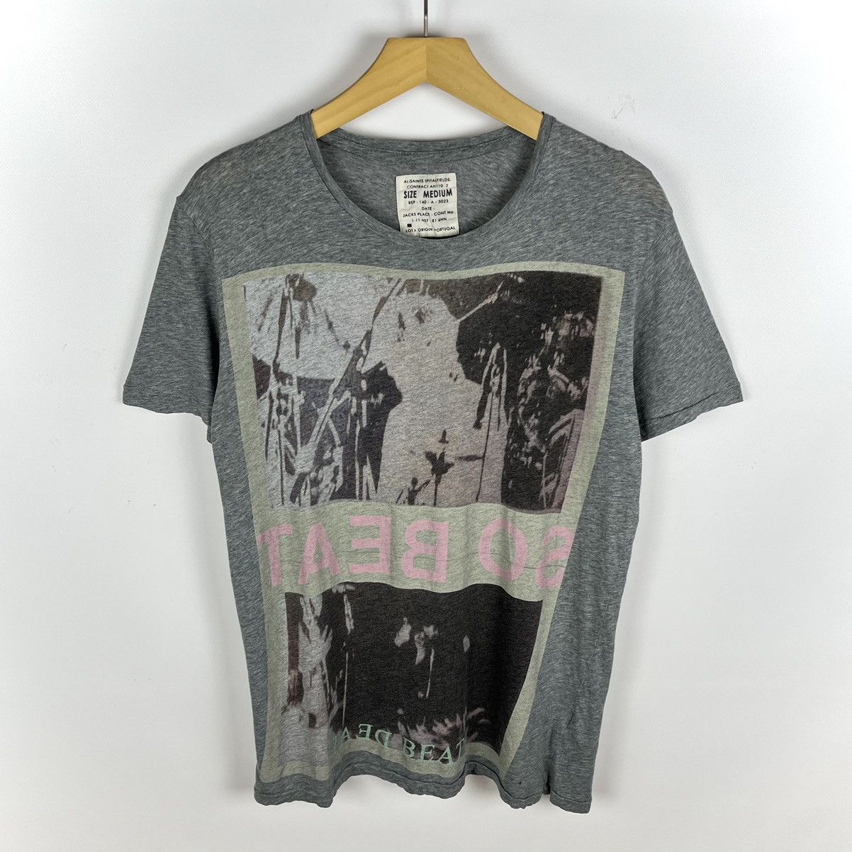 Allsaints Designer Allsaints “So Beats” y2k big logo art tee Size US M / EU 48-50 / 2 - 1 Thumbnail
