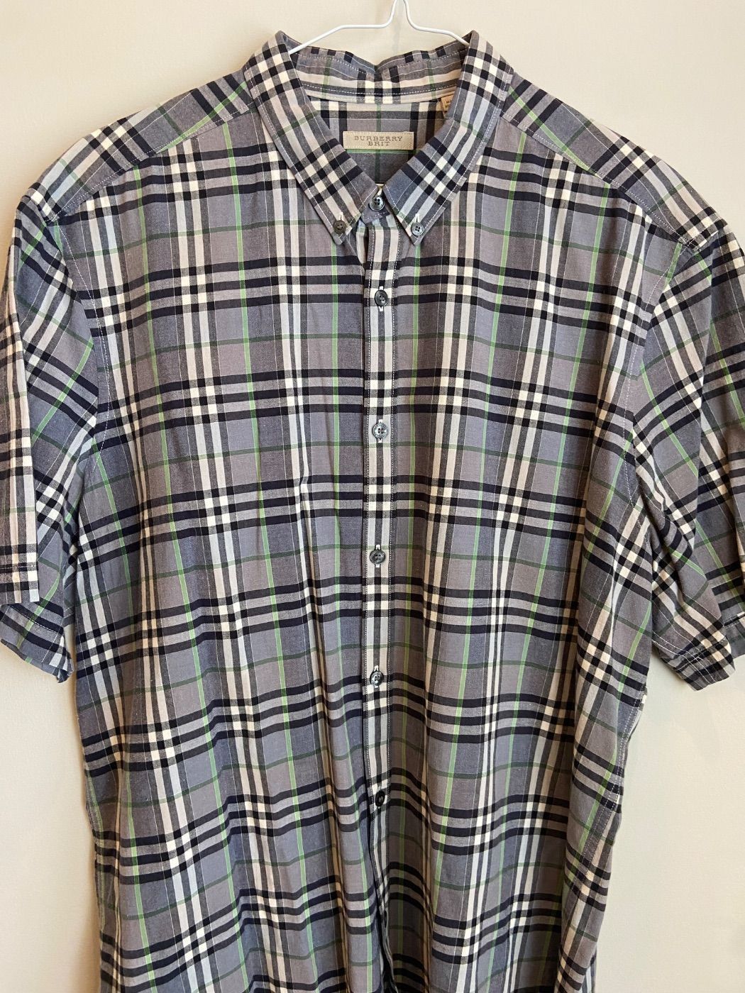Burberry Burberry Brit Check Short Sleeve Shirt Size XXL Size US XXL / EU 58 / 5 - 1 Thumbnail