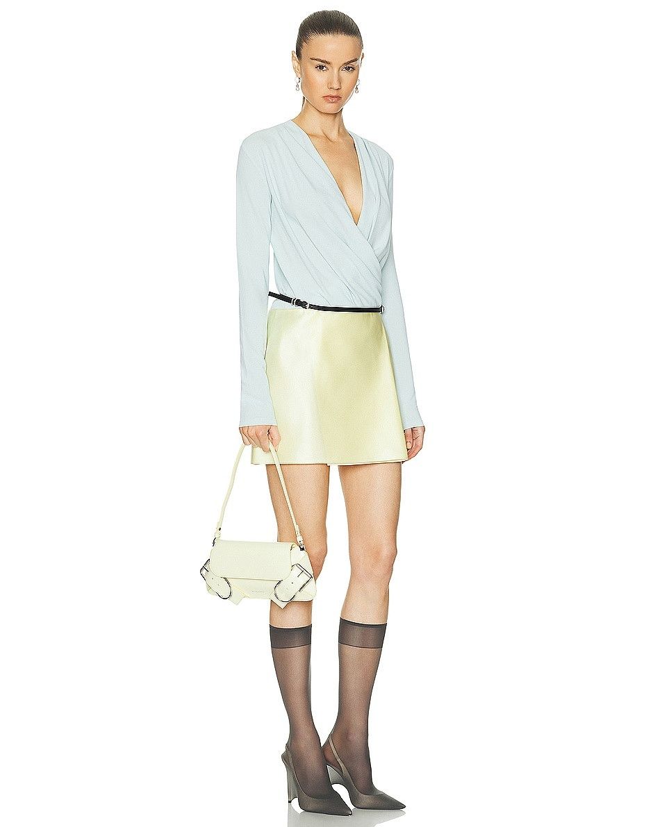 Givenchy o1w1db10525 Size: OS/Voyou Shoulder Flap Bag in Yellow Size ONE SIZE - 7 Thumbnail