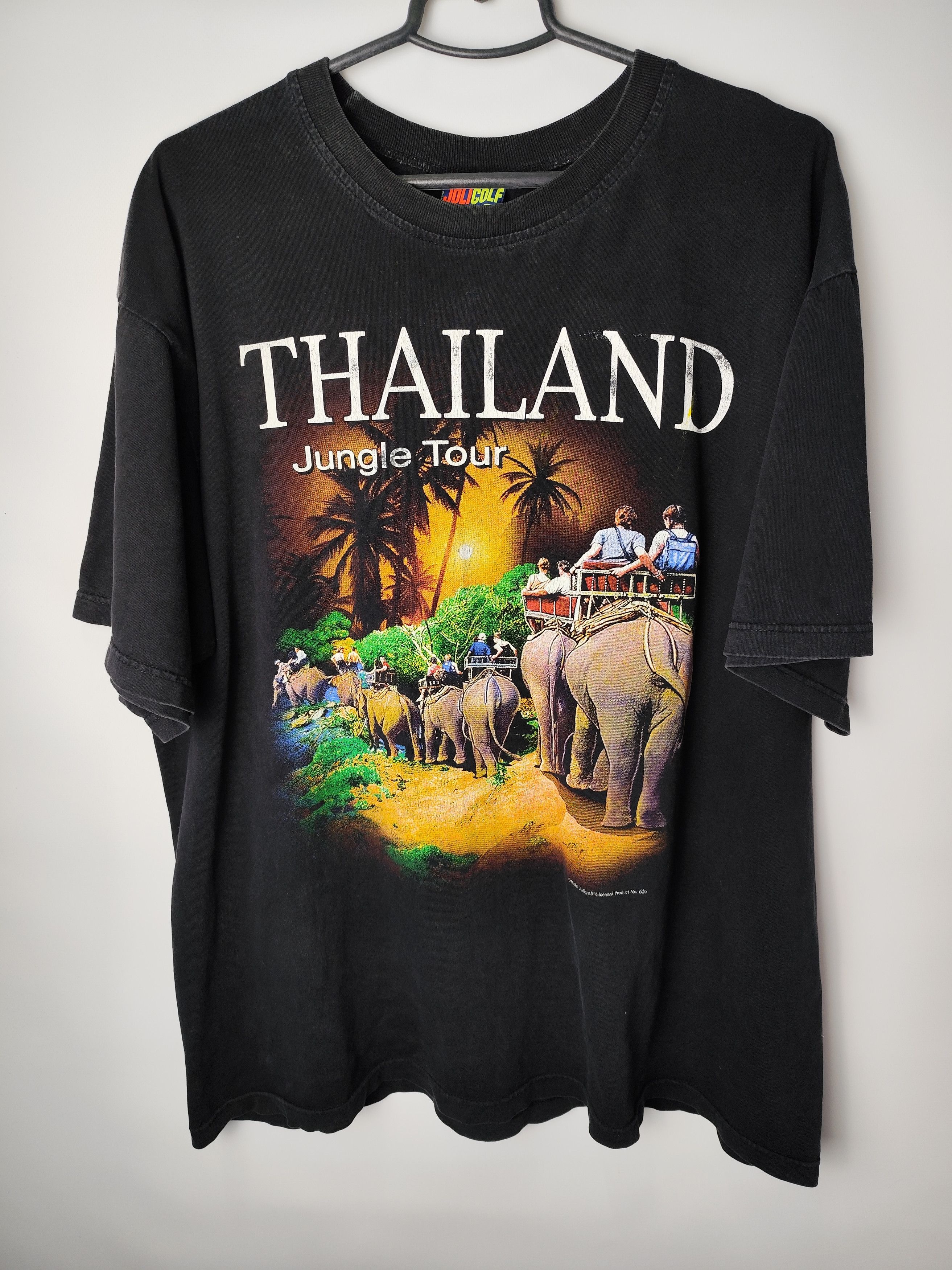 Vintage Vintage rare streetwear THAILAND JUNGLE TOUR TSHIRT Size US XL / EU 56 / 4 - 1 Thumbnail
