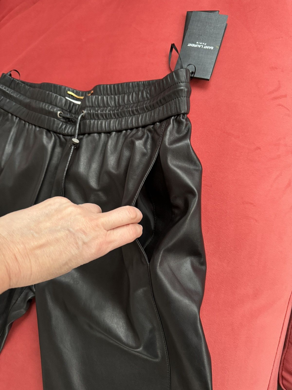 Saint Laurent Paris Saint Laurent super soft leather trousers, size 36 Fr, S Size 26" / US 2 / IT 38 - 6 Thumbnail
