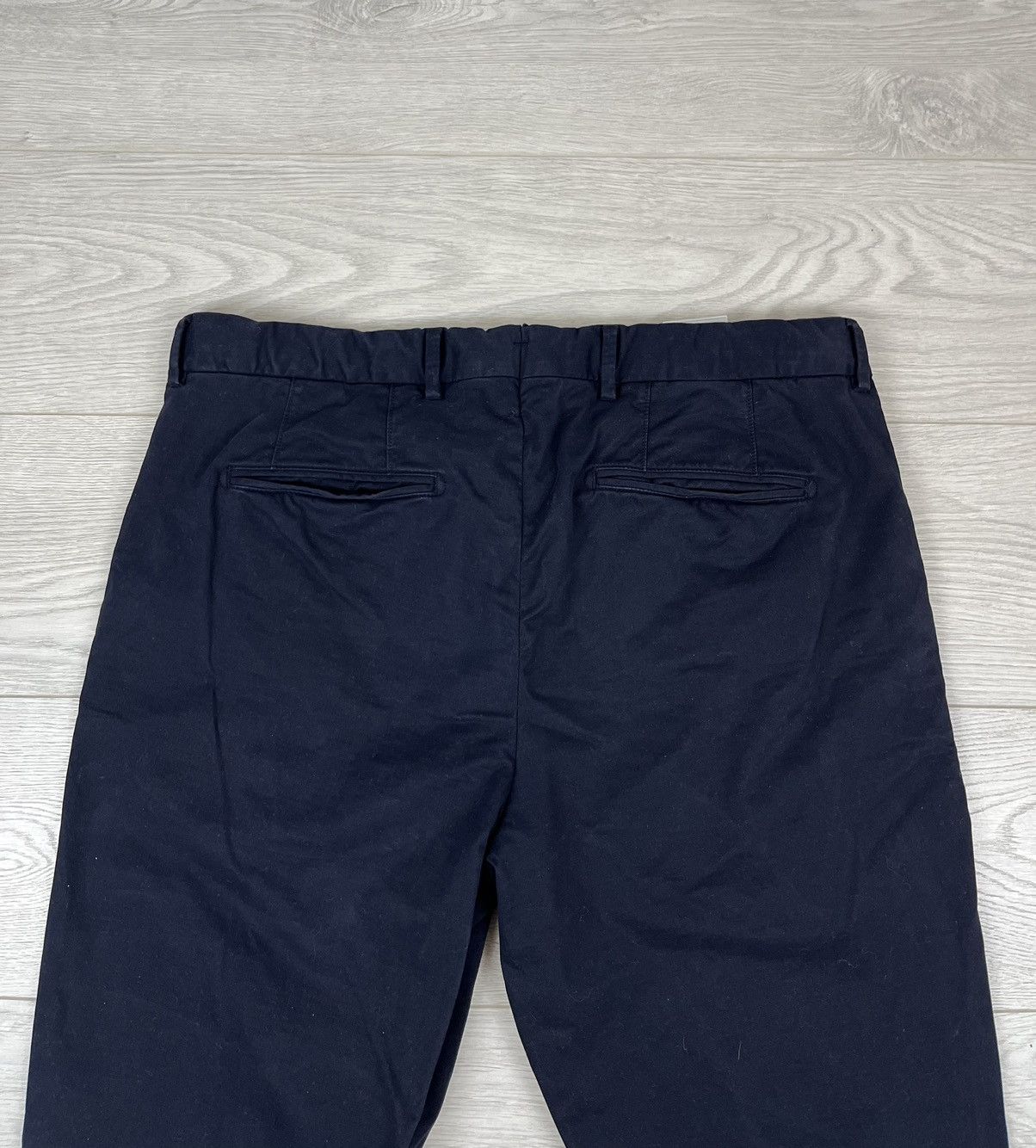 Suitsupply Suitsupply Porto Cotton Navy Trousers Pants Size US 36 / EU 52 - 13 Thumbnail