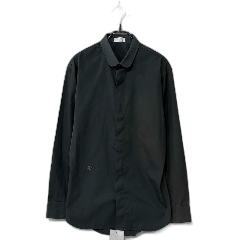 Dior Black Embroidered Logo Shirt by Dior-yf Size US M / EU 48-50 / 2 - 1 Thumbnail