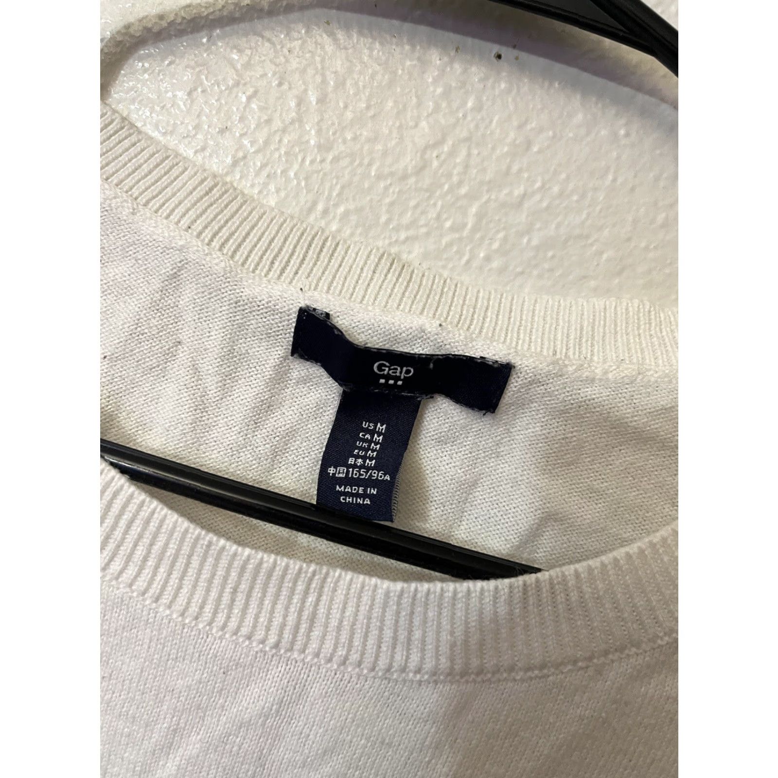 Gap Gap Sweat er Women Round Neck Long Sleeve Size Medium White Striped T-Shirt Oversized Basic Size M / US 6-8 / IT 42-44 - 3 Thumbnail