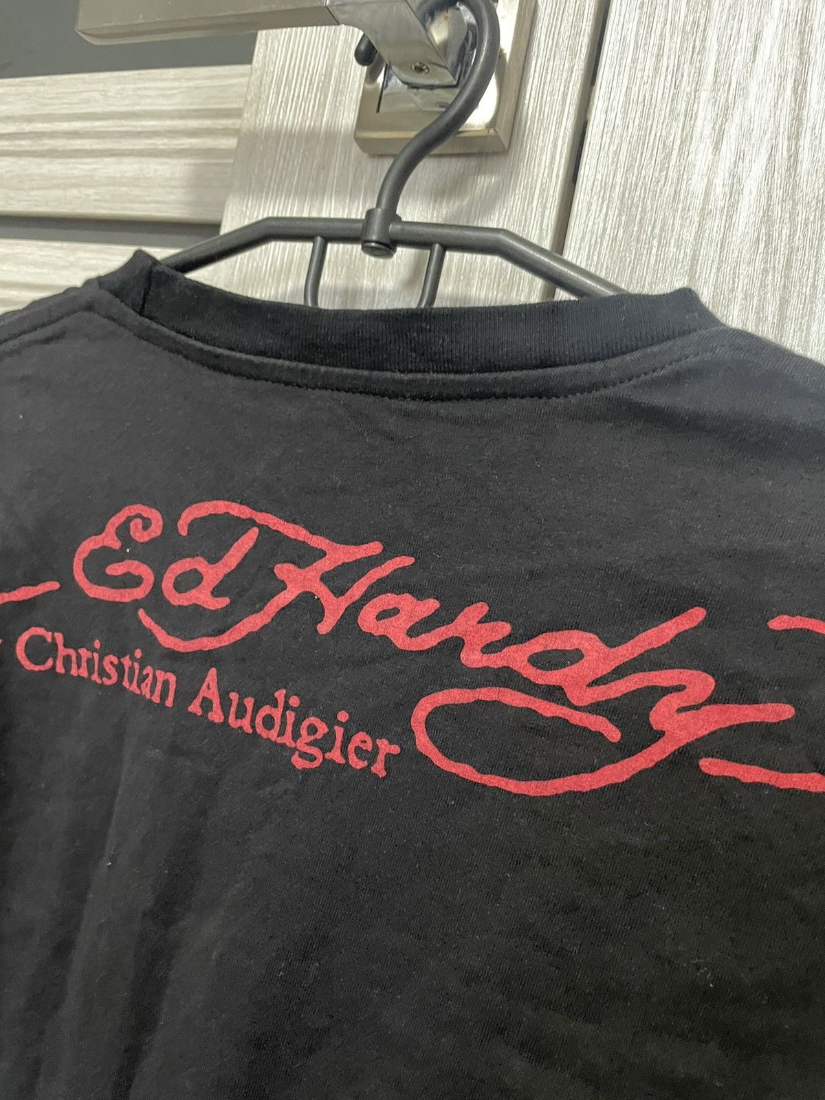 Ed Hardy Vintage Cristian Audigier By Ed Hardy Rhinestones Style Tee Size US L / EU 52-54 / 3 - 8 Thumbnail