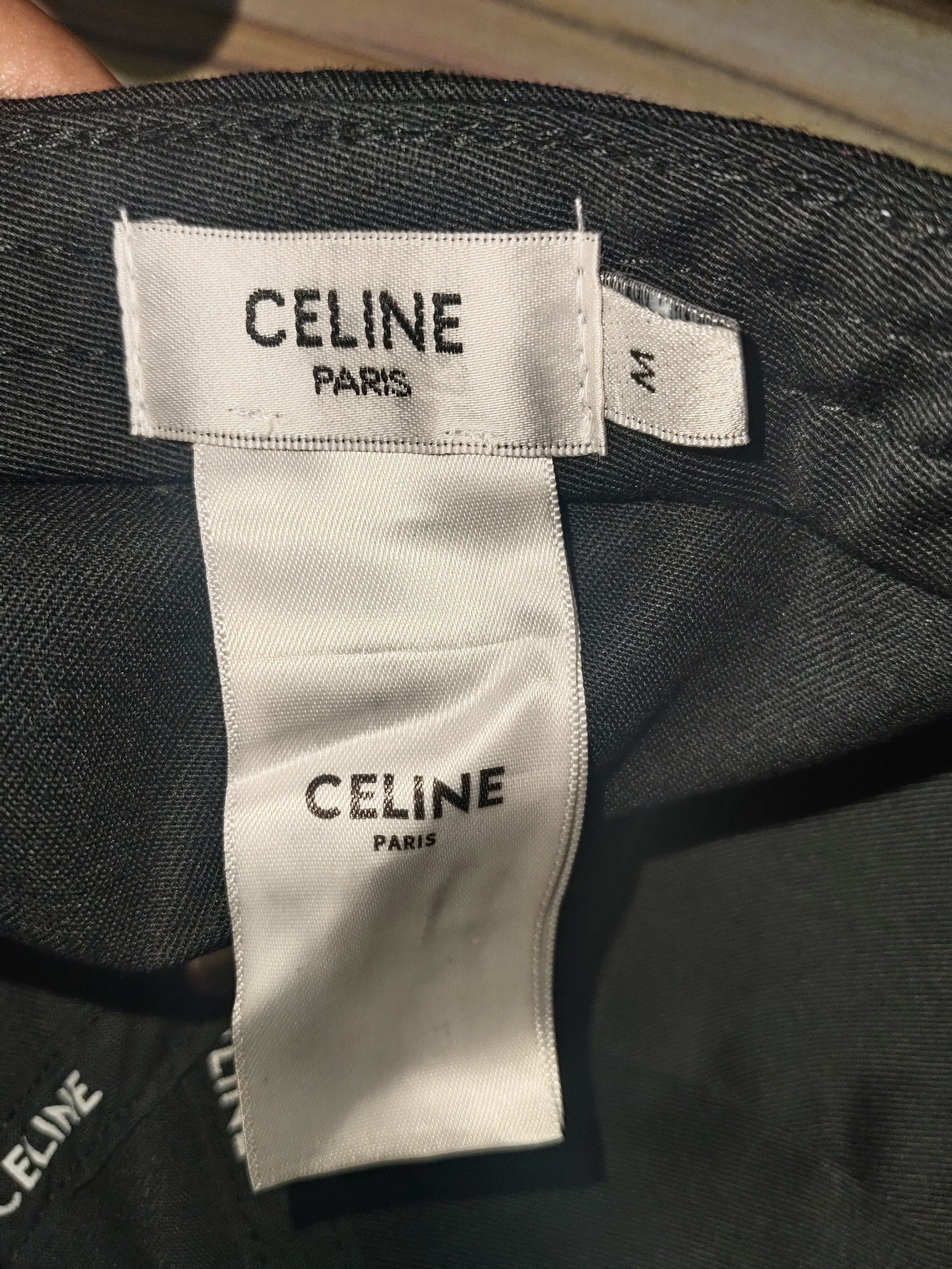 Celine CELINE Black Baseball Cap Size ONE SIZE - 9 Thumbnail