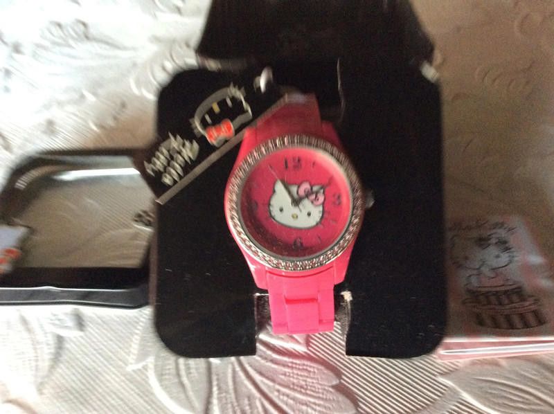 Designer Hello Kitty Kids Grand Prix Kitty pink plastic strap Watch Size ONE SIZE - 10 Thumbnail