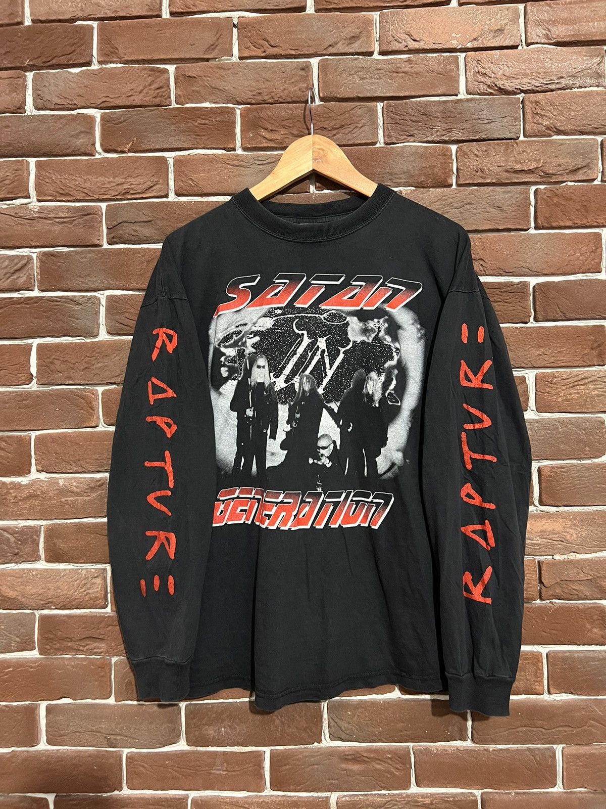 Band Tees 90s Impaled Nazarene Satan Generation Vintage Metal Band Tee Size US XL / EU 56 / 4 - 1 Thumbnail