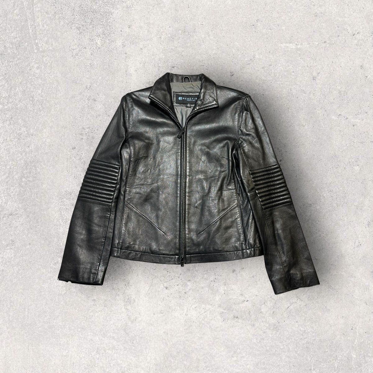 Kenneth Cole × Vintage Vintage Kenneth Cole Reaction leather jacket Size S / US 4 / IT 40 - 1 Thumbnail