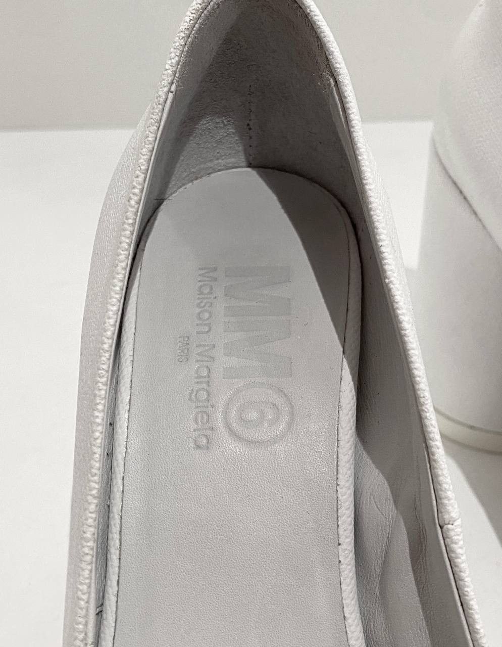 Maison Margiela Maison Margiela x MM6 Tabi Cylinder Pumps White Heel Shoes Size US 5 / IT 35 - 6 Thumbnail