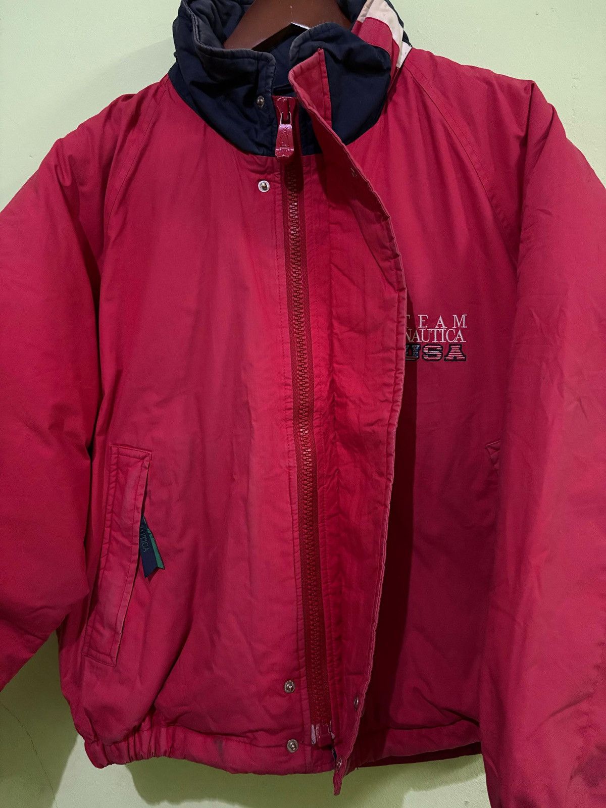 Nautica × Vintage Vintage 90’s Nautica Team USA Puffer Jacket Nice Design Size US M / EU 48-50 / 2 - 5 Thumbnail