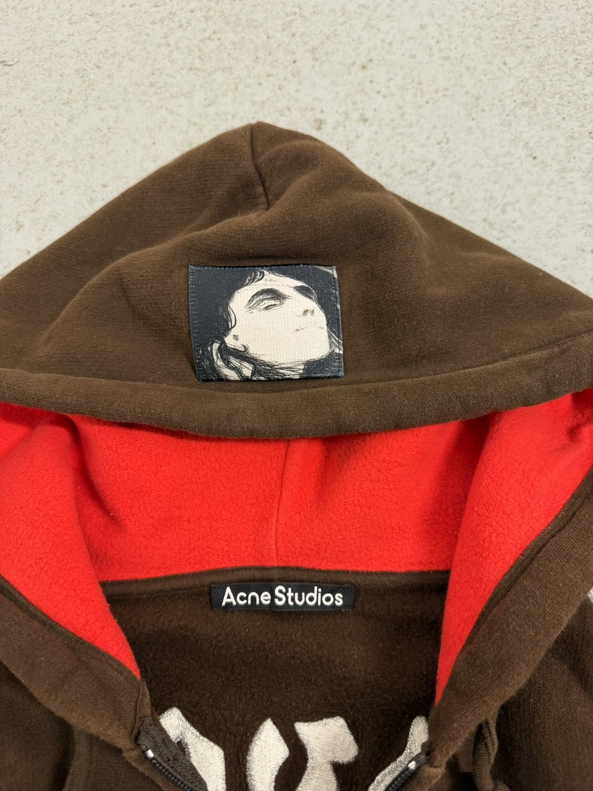 Acne Studios Acne Studios Lovers In The Waves Edward Munch Zip Hoodie Size US M / EU 48-50 / 2 - 8 Thumbnail