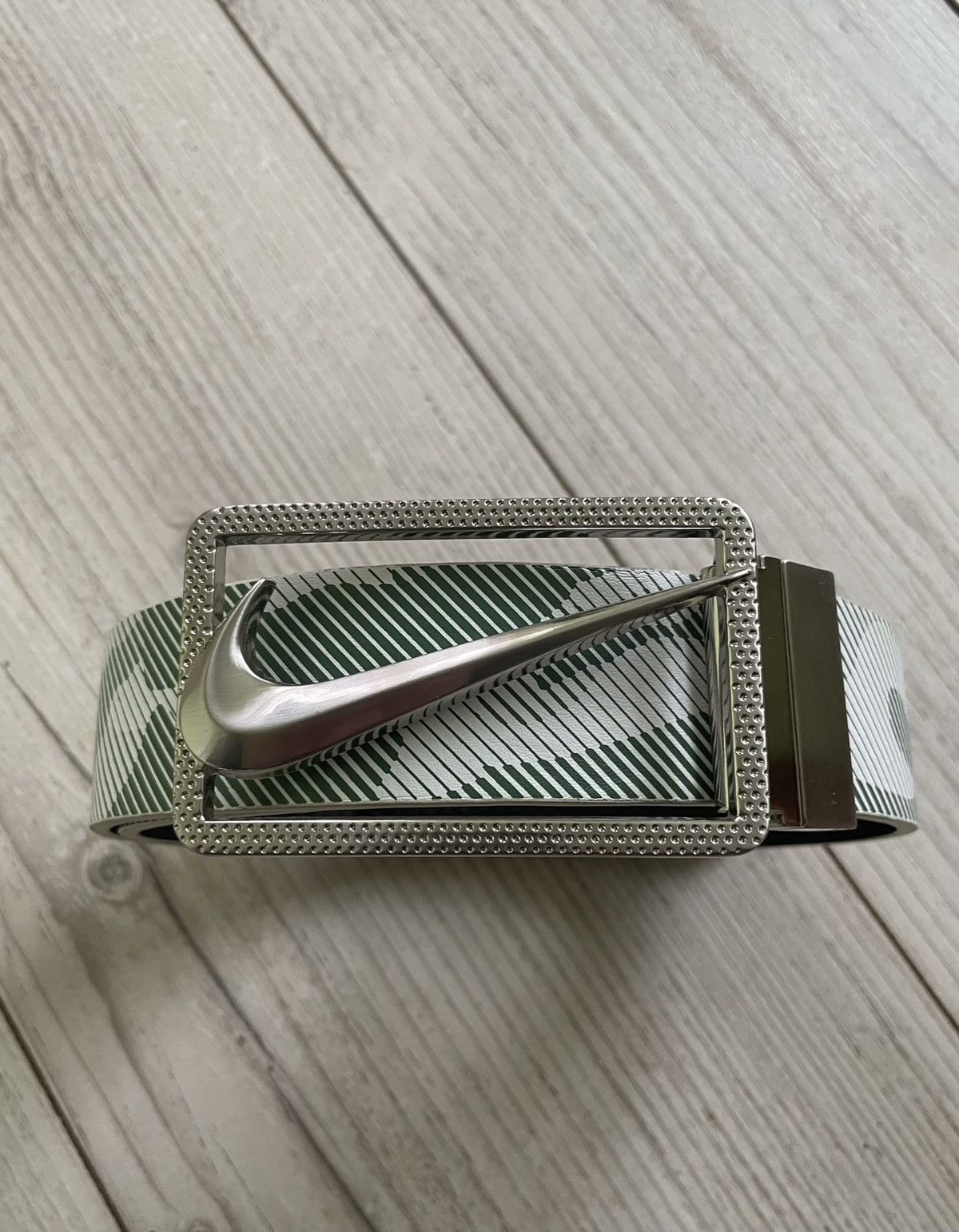 Nike Nike Golf - swoosh buckle leather belt Size ONE SIZE - 1 Thumbnail