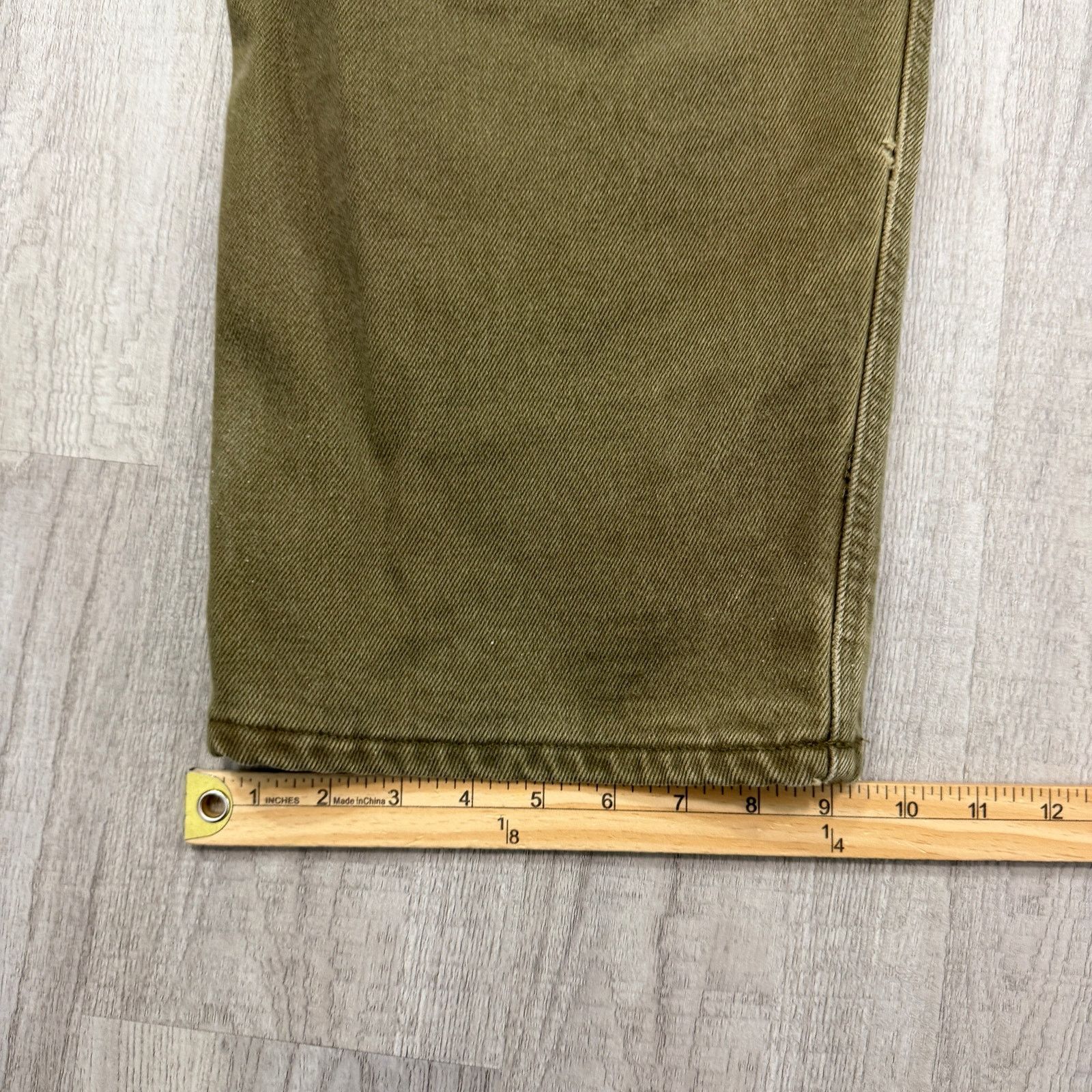 Carhartt Vintage Carhartt Flannel Lined Pants Men's 42x30 Olive Denim Size US 42 / EU 58 - 9 Thumbnail