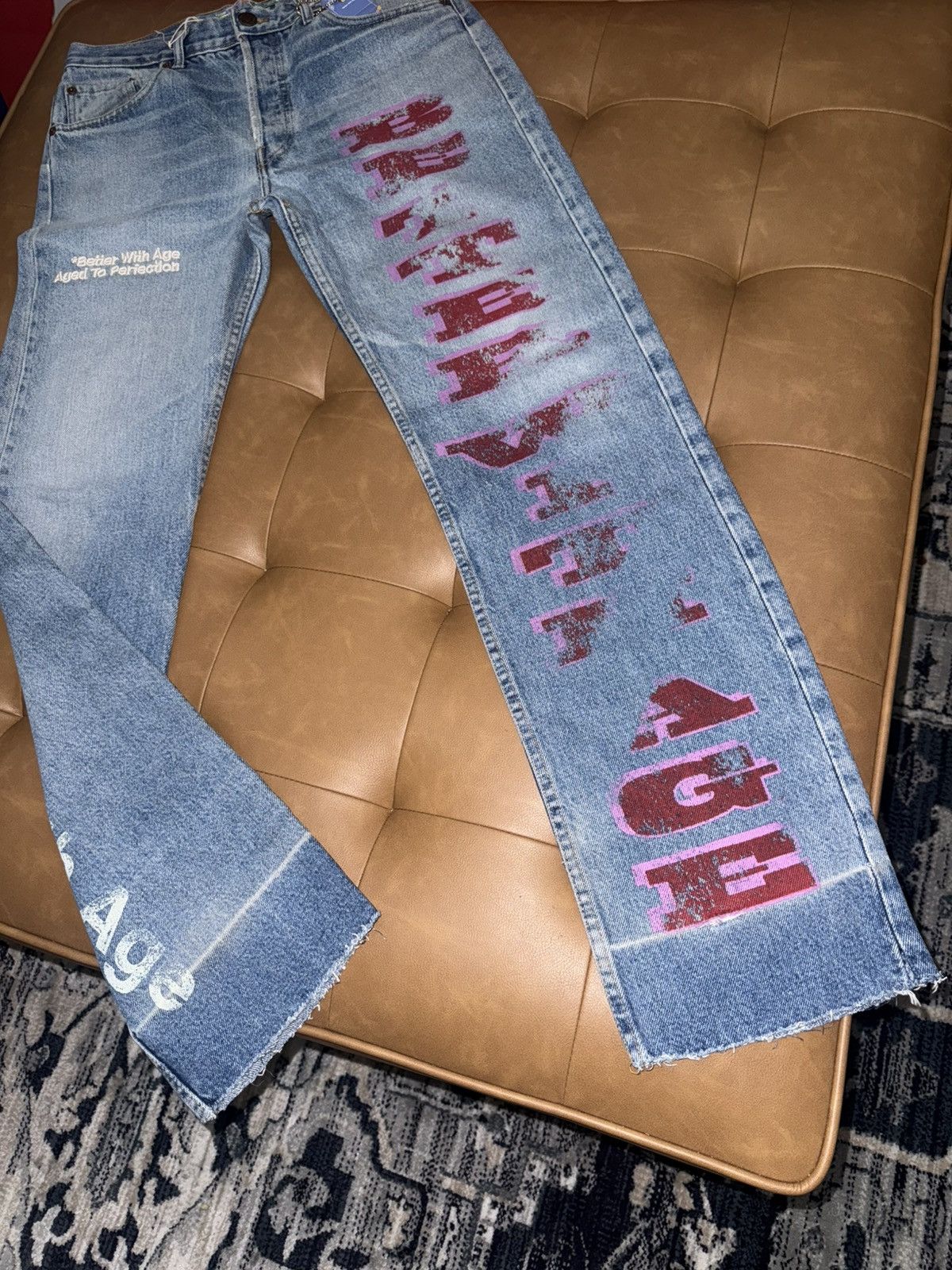 Better With Age Better with age logo jeans Size US 32 / EU 48 - 2 Thumbnail