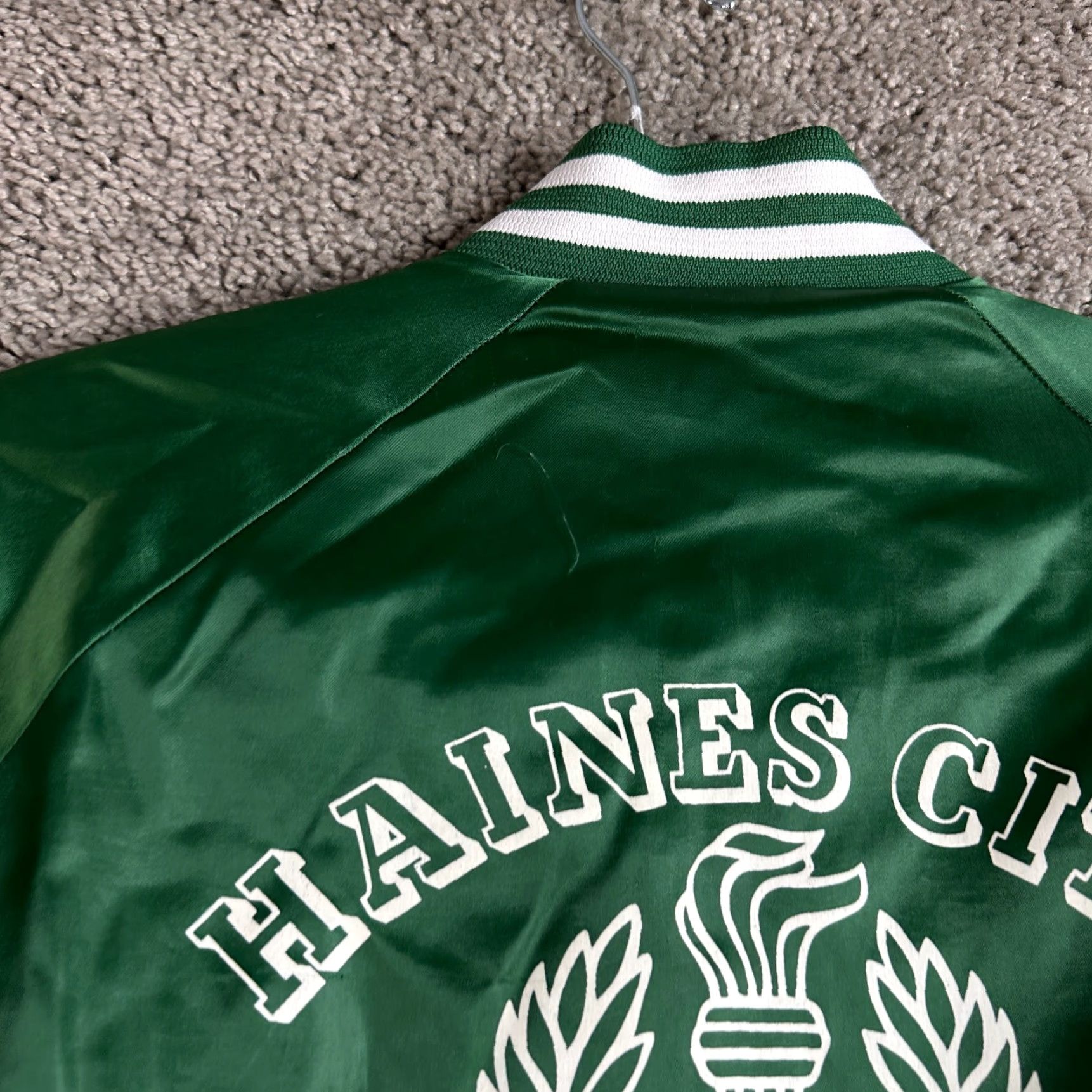 Vintage VINTAGE Nasco JACKET Bomber Shirt Mens M Green Satin Logo Pocket Memorial 90s Size US M / EU 48-50 / 2 - 3 Thumbnail
