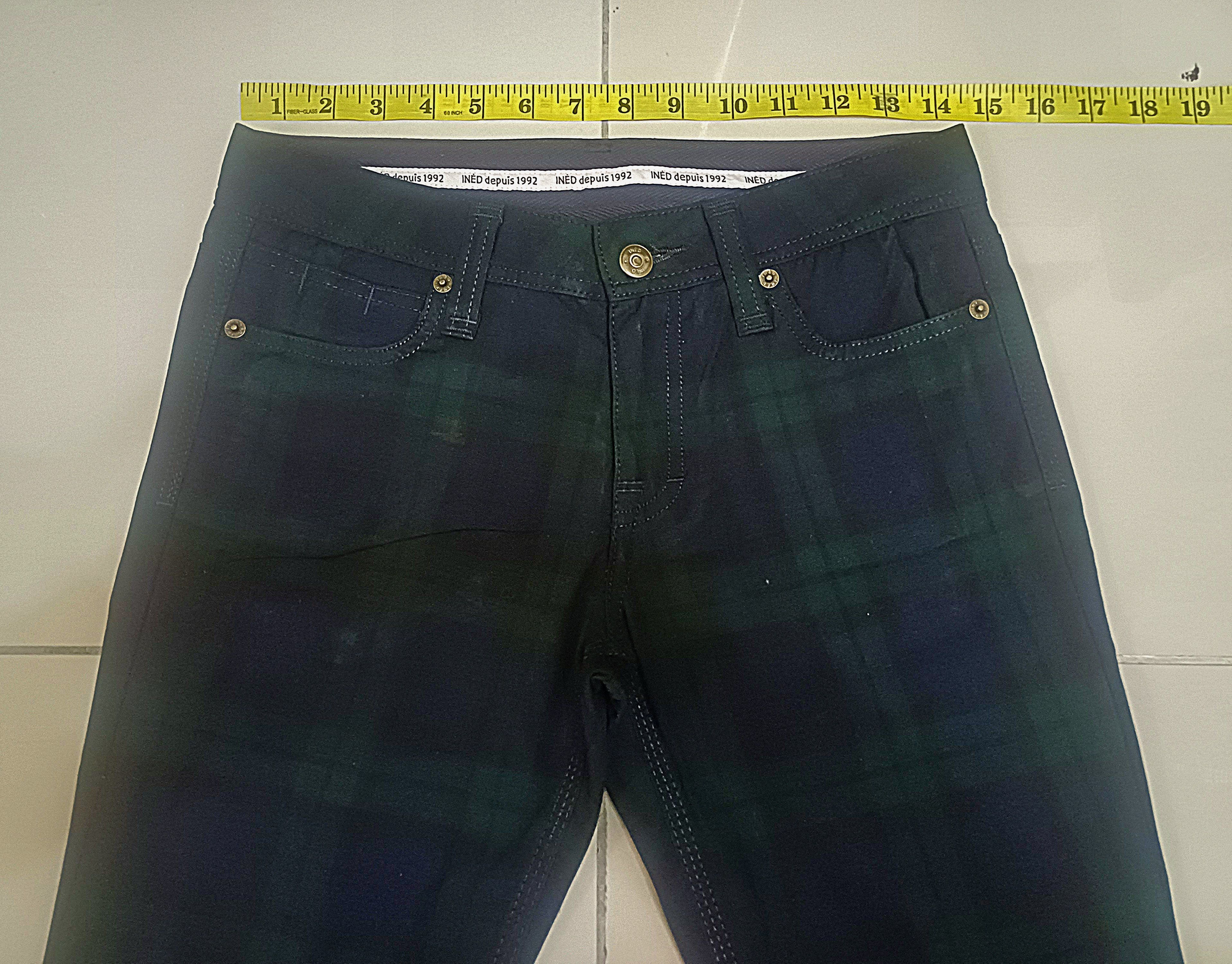 Designer × Japanese Brand × Yohji Yamamoto Awesome Ined skiny pants, plaid design 🔥🔥 Size 28" / US 6 / IT 42 - 2 Thumbnail