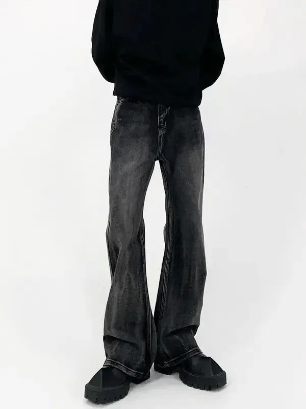 Japanese Brand × Jean Vintage washed and aged casual micro flare jeans y2k Size US 30 / EU 46 - 1 Thumbnail