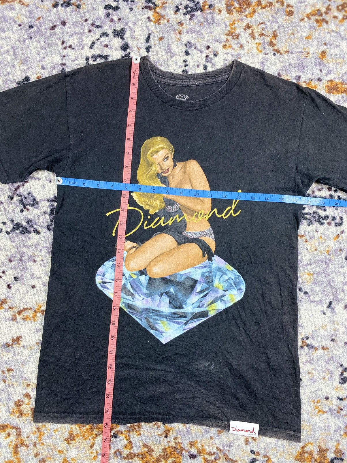 Diamond Supply Co. × Vintage “RARE” Diamond Supply Co sexsy women faded Shirt Size US S / EU 44-46 / 1 - 4 Thumbnail