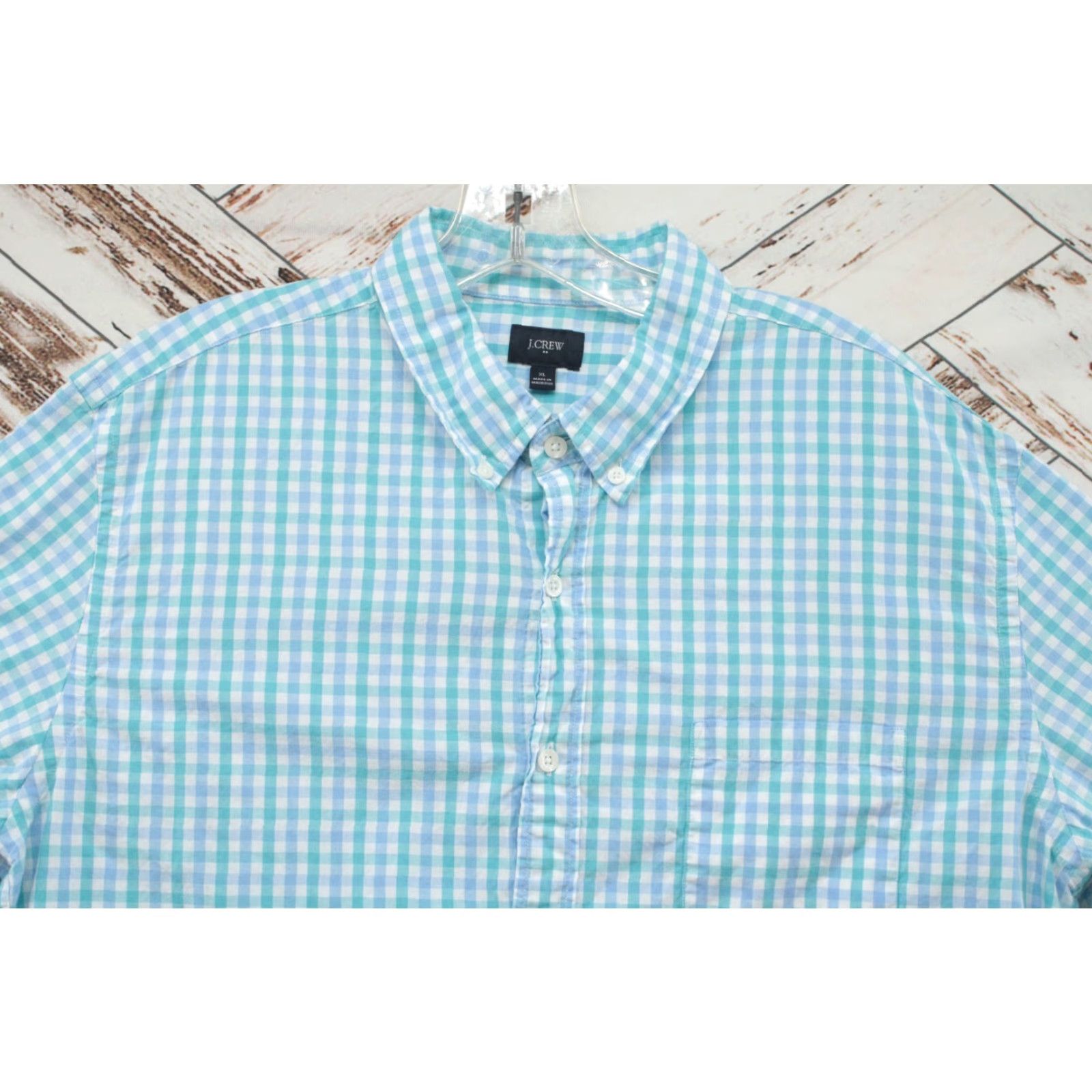 J.Crew J. Crew Shirt Men’s XL Blue Gingham Check Button-Down Long Sleeve Casual Summer Size US XL / EU 56 / 4 - 3 Thumbnail