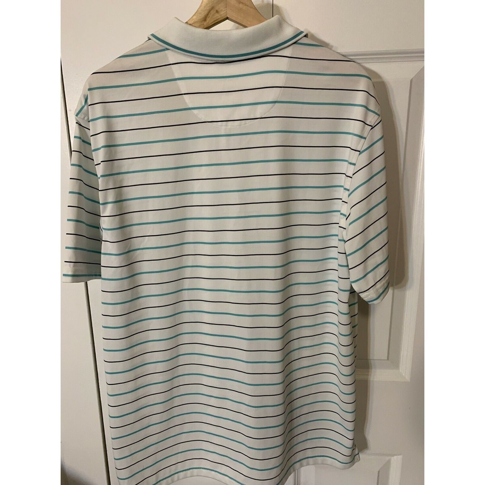 Haggar Cool 18 Performance Haggar Short Sleeve Polo Shirt Sz M Whit Size US M / EU 48-50 / 2 - 7 Thumbnail
