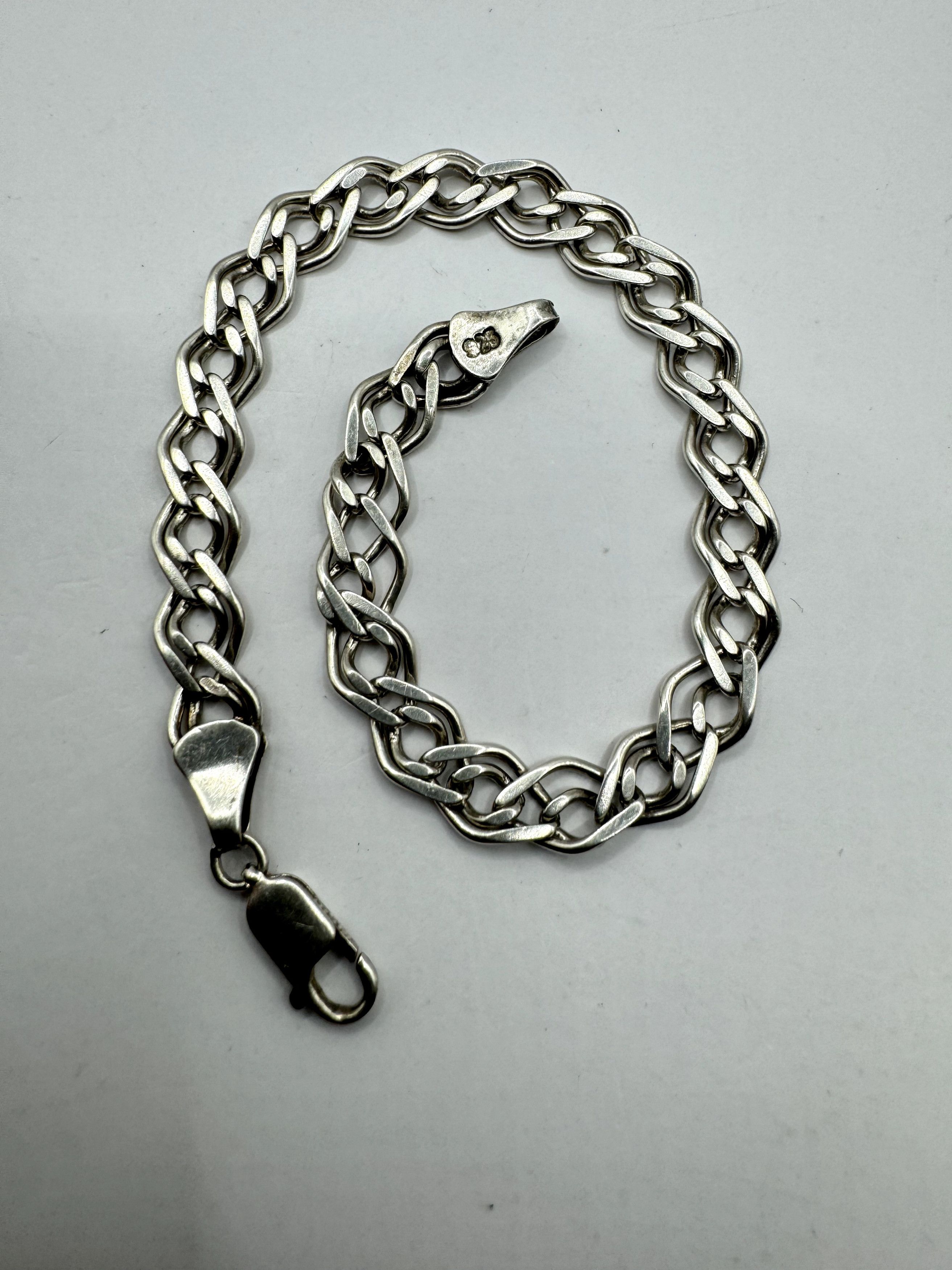 Vintage 925 Sterling Silver Bracelet Elegant Jewelry 12.51g