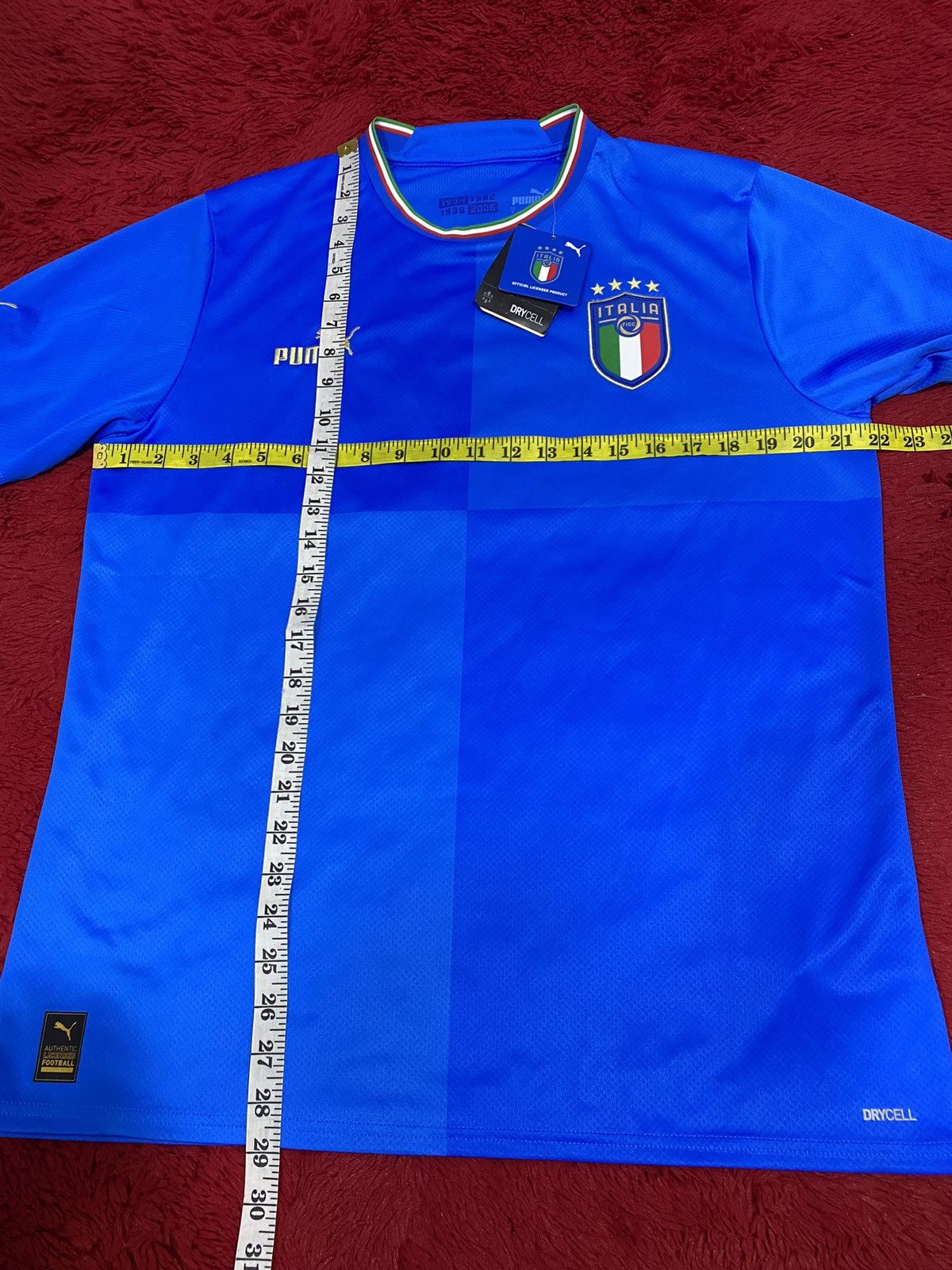 Puma PUMA ITALY HOME FOOTBALL SOCCER JERSEY 2022-2023 Size US L / EU 52-54 / 3 - 3 Thumbnail