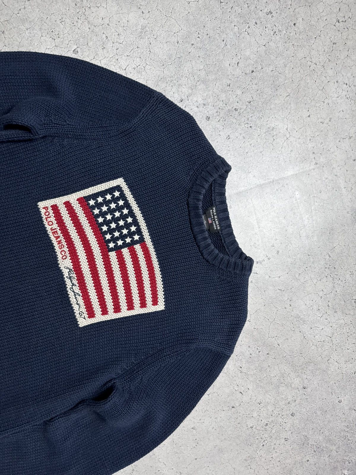 Polo Ralph Lauren Polo Ralph Lauren Jeans Company USA Flag Vintage Sweater Size US M / EU 48-50 / 2 - 4 Thumbnail