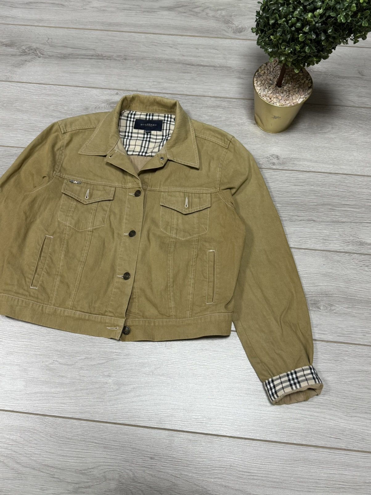 Burberry Burberry nova check denim jacket buttons vintage Size L / US 10 / IT 46 - 5 Thumbnail
