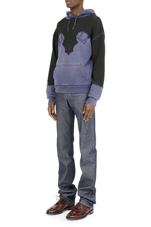 Maison Margiela o1mle0326 Margiela Western Decortique Hoodie in Vintage Blue Size US XL / EU 56 / 4 - 3 Thumbnail