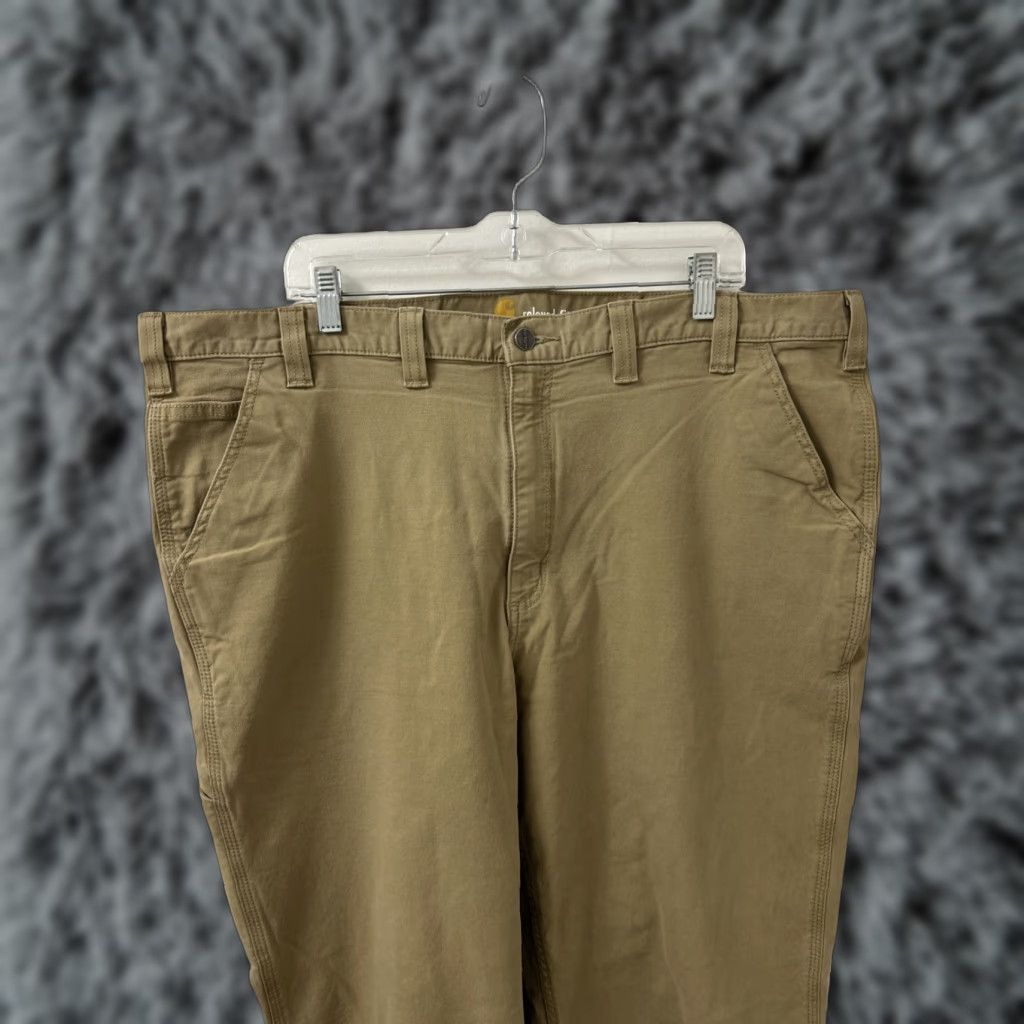 Carhartt VINTAGE Carhartt Work Pants 44x30 Brown Relax Fit Straight Rugged Flex 102291-253 Mens Size US 44 / EU 60 - 1 Thumbnail