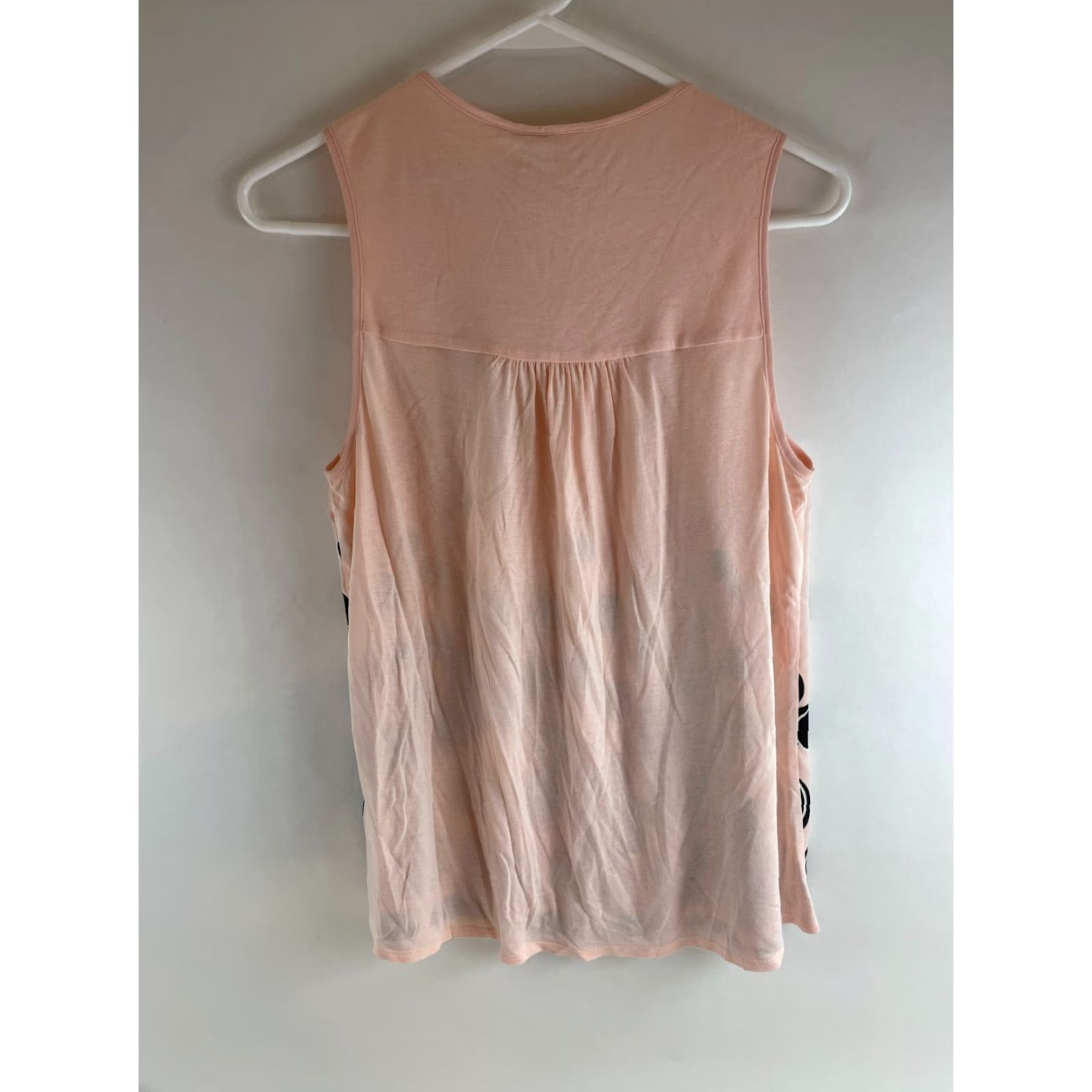 Vintage ELLE Tank Top Women's XS Pink Black Polka Dot Sleeveless Keyhole NWT Tank Women XS Pink Black Polka Dot NWT Size XS / US 0-2 / IT 36-38 - 2 Thumbnail