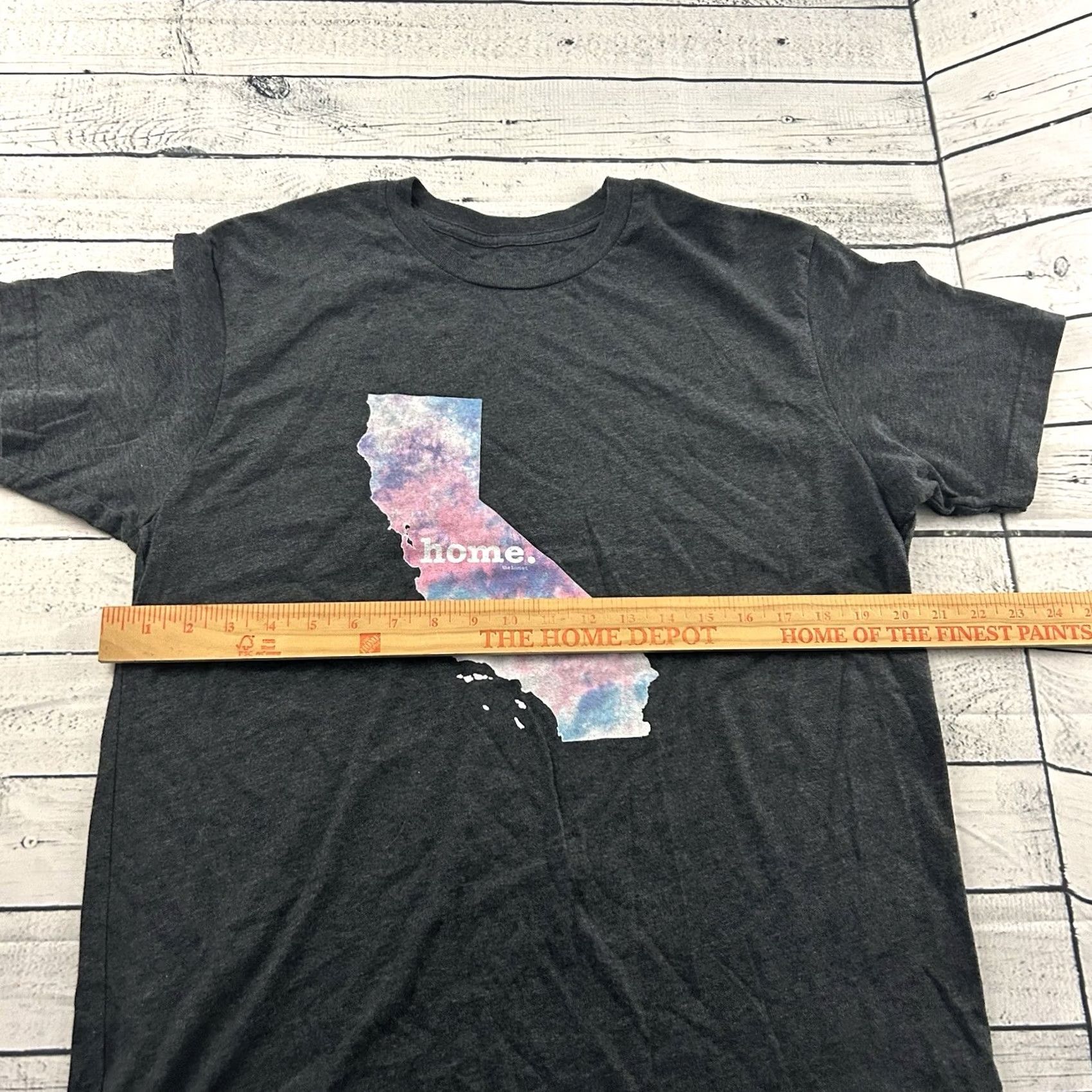 Vintage The Home T California Short Sleeve T Shirt Mens L Gray Dark Grand Night 100% Cotton? Size US L / EU 52-54 / 3 - 4 Thumbnail