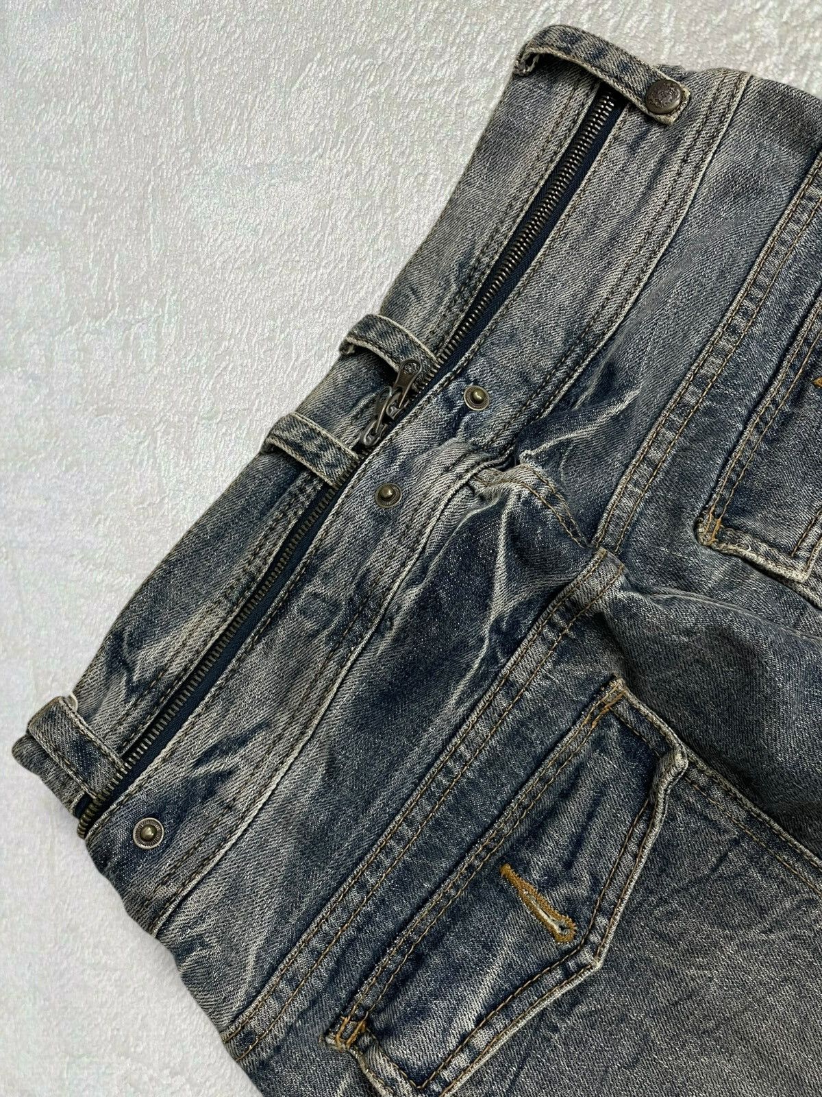 Le Grande Bleu (L.G.B.) Vintage 1990s Japan Designer Daily Topic Iconic Flared Goth Size US 32 / EU 48 - 12 Thumbnail