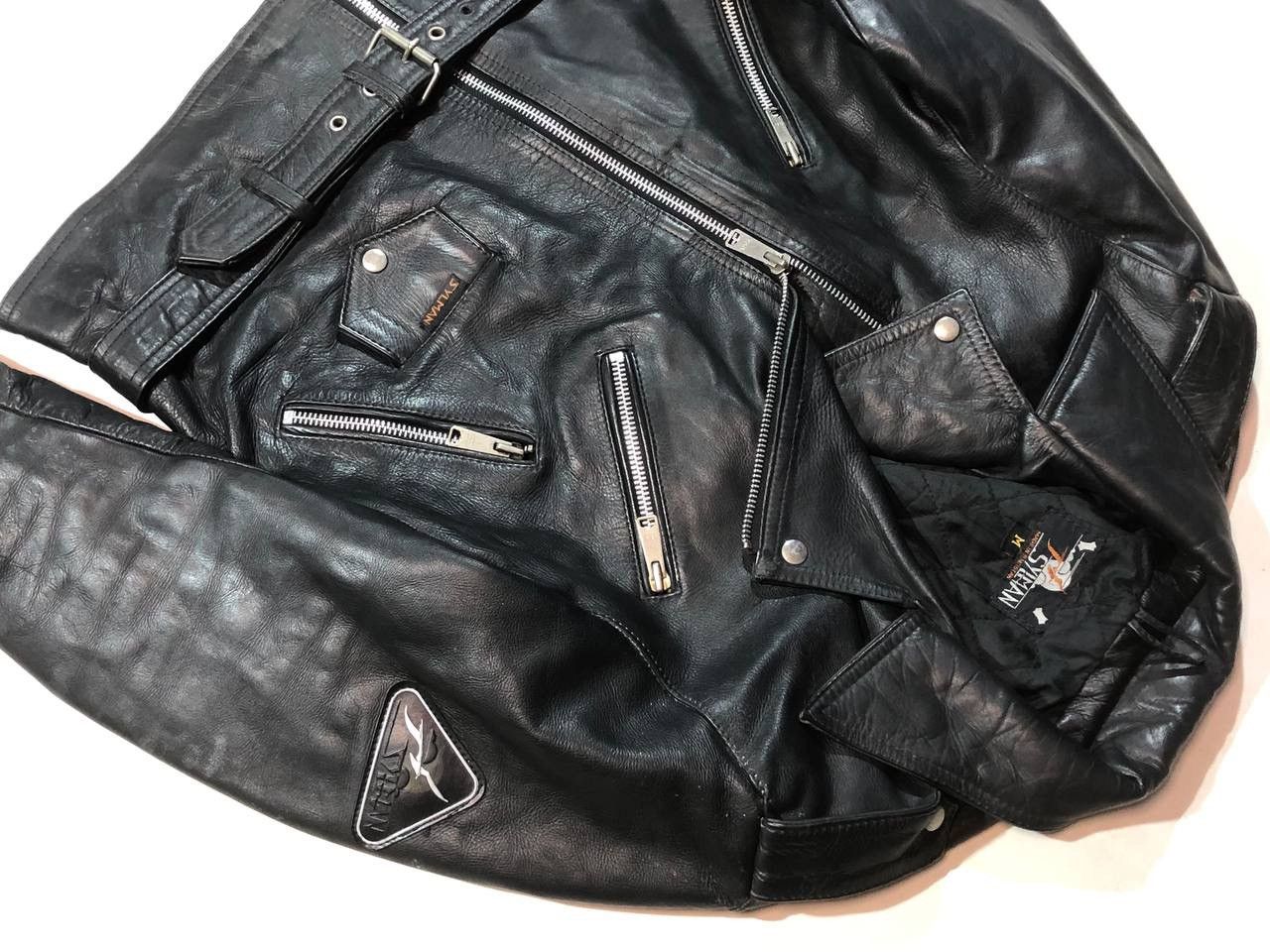 Other Sylman Biker Motorcycle Moto Leather Jacket Racing Size US M / EU 48-50 / 2 - 5 Thumbnail