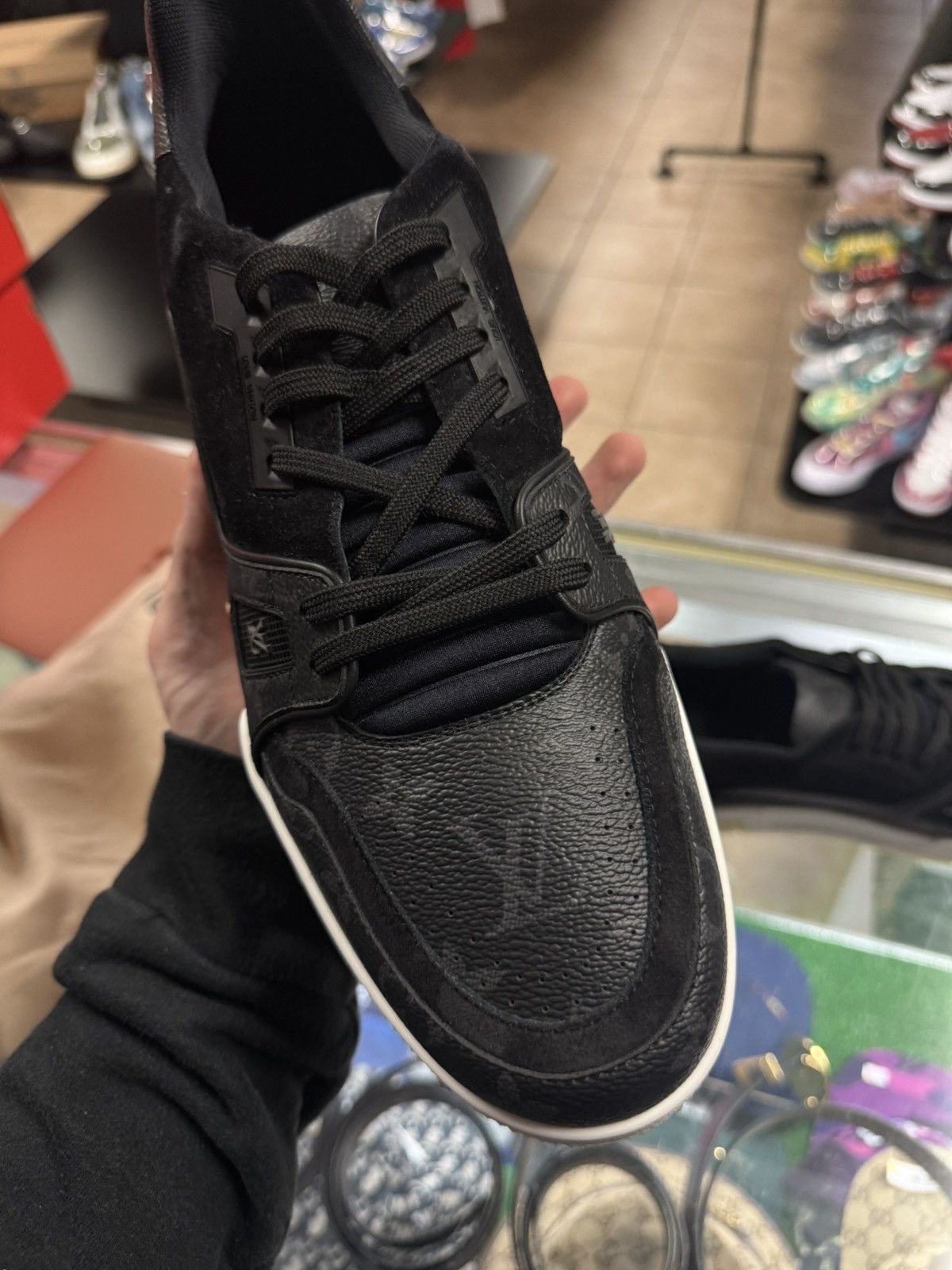 Louis Vuitton Louis Vuitton Black Trainer Size UK11/12US $1370 Retail Size US 12 / EU 45 - 4 Thumbnail