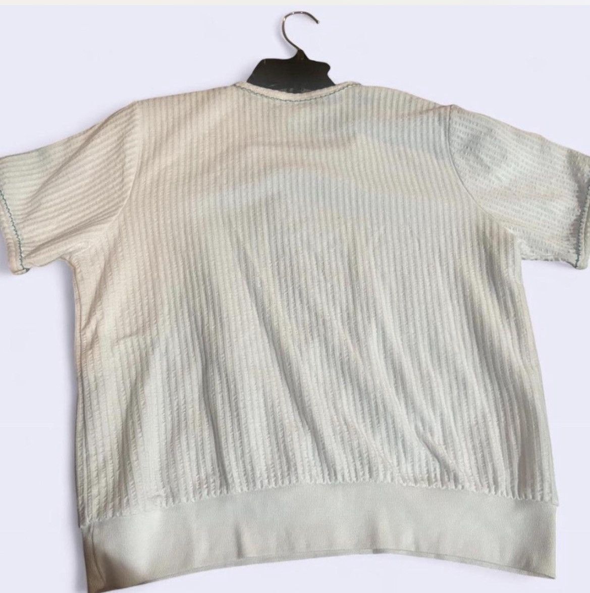 Other Vintage Bonworth White Floral Top Size L / US 10 / IT 46 - 2 Thumbnail