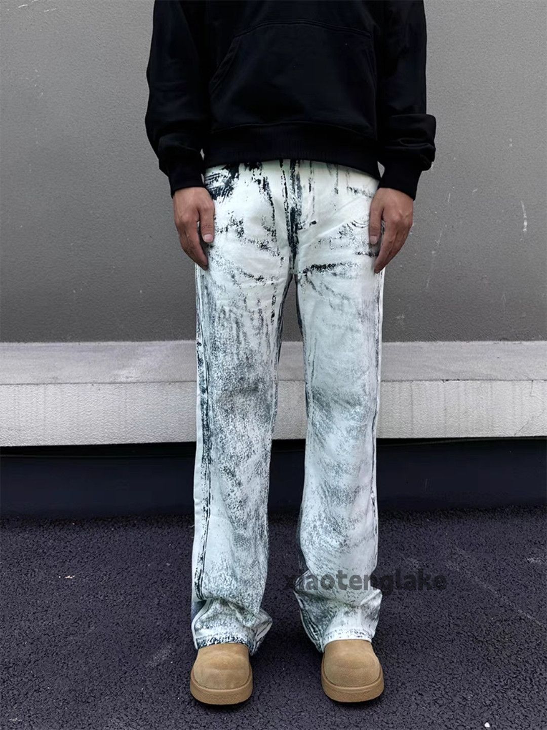 Jean × Vintage utility punk grunge stain paint loose yuppie jeans Size US 30 / EU 46 - 3 Thumbnail