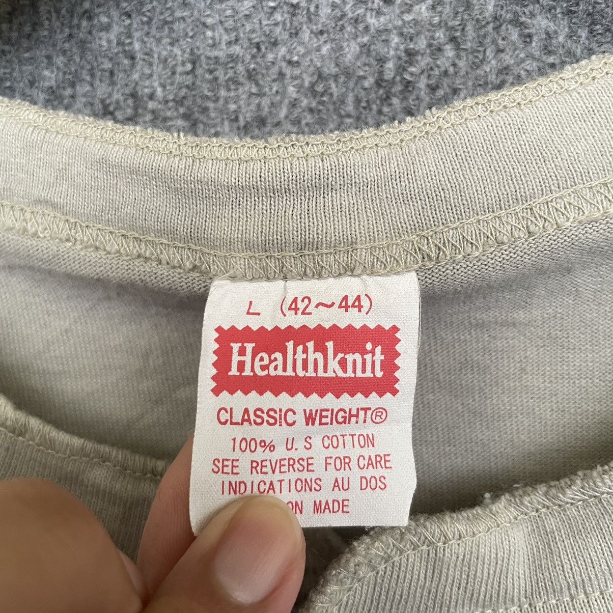 Vintage 1990s Healthknit Quarter Button Earth Tan Blank T Shirt Size US M / EU 48-50 / 2 - 3 Thumbnail